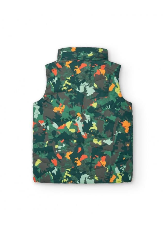 Tuc Tuc Fermuarlı Çift Taraflı Erkek Yelek - Yeşil