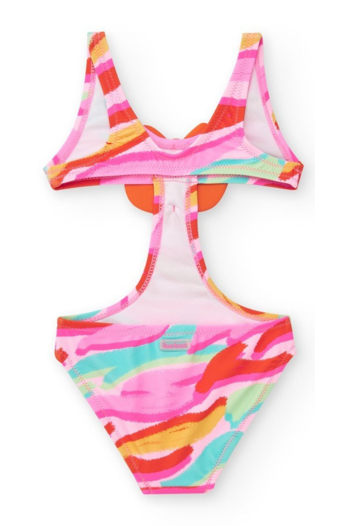 TUC TUC Kedili Kız Çocuk Mayo - Pembe