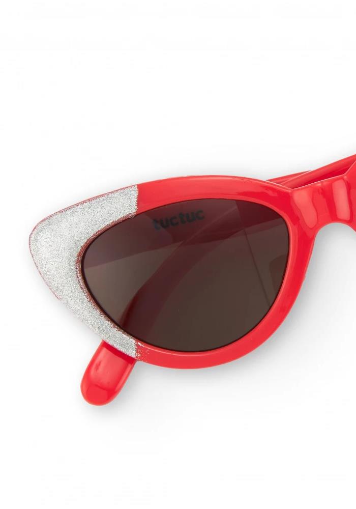 TUC TUC  Parıltılı Kız Çocuk Güneş Gözlüğü - Kırmızı