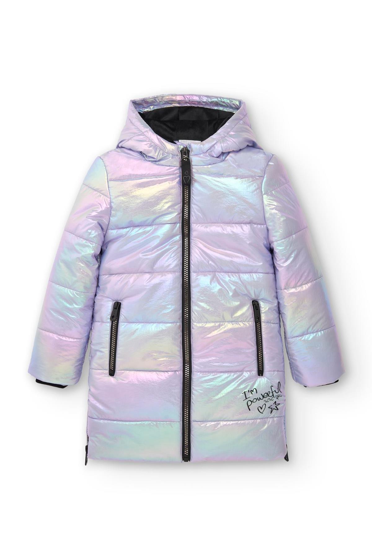 Tuc Tuc Parlak Kız Mont - Lila