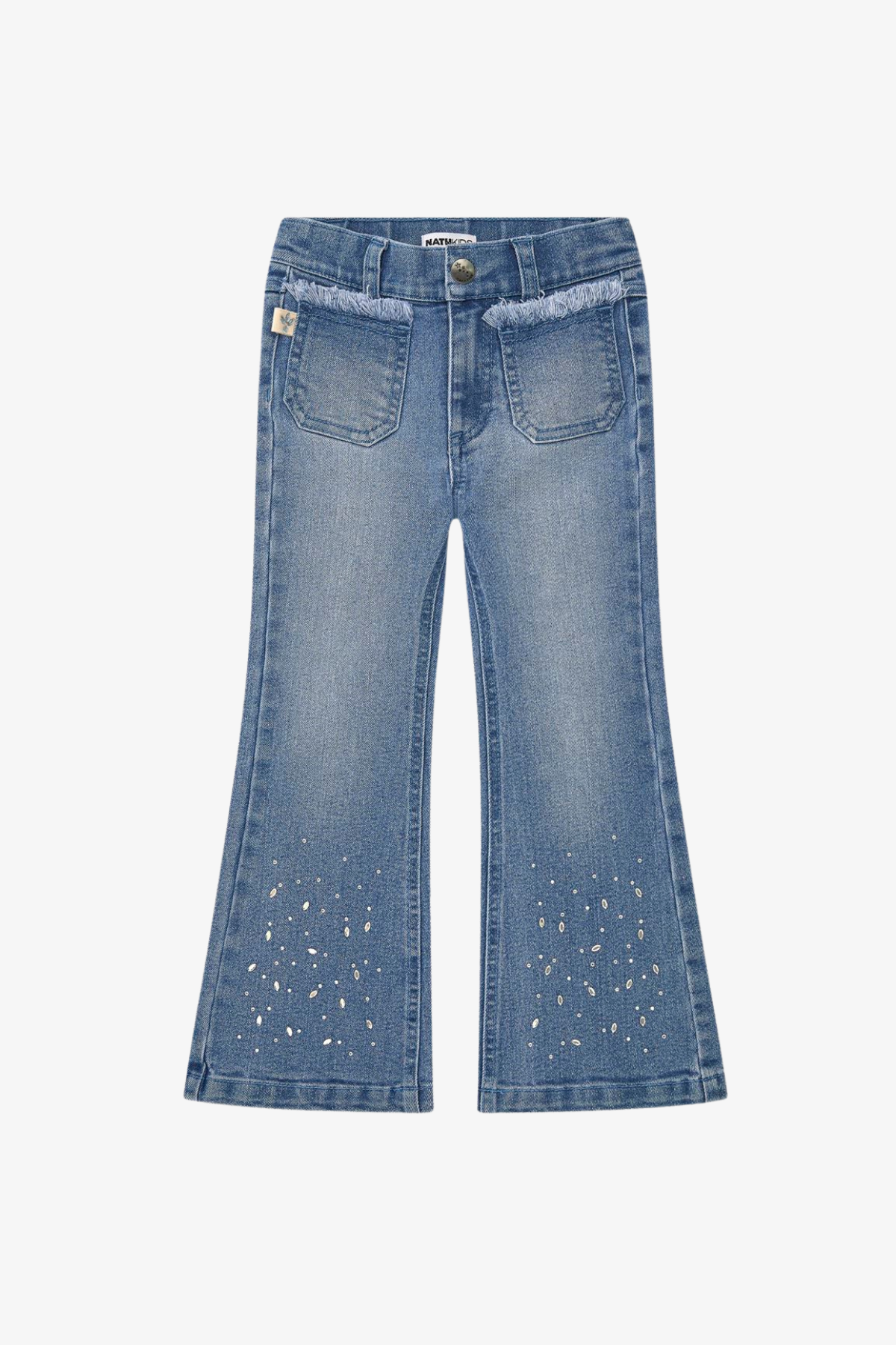 Tuc Tuc Taşlı Kot Pantolon - Mavi