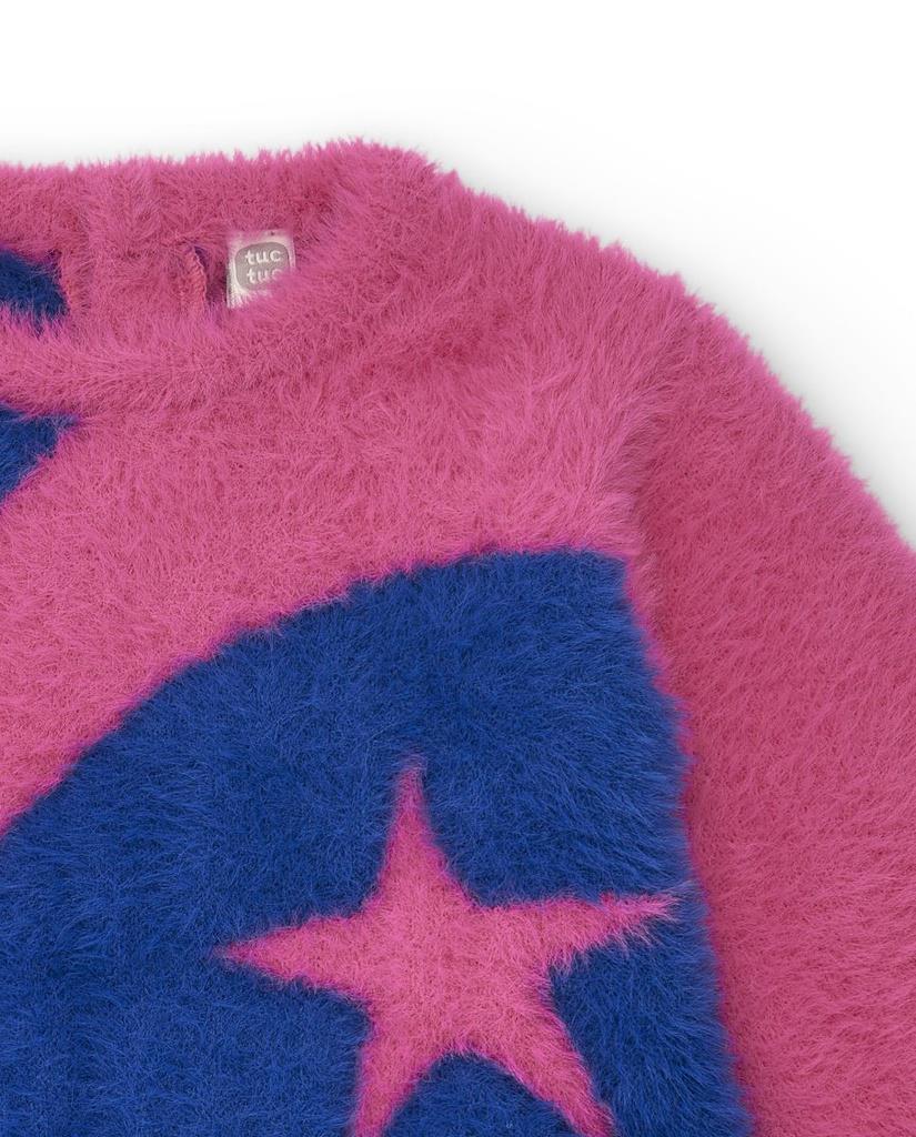 Tuc Tuc Yıldızlı Peluş Elbise - Pembe
