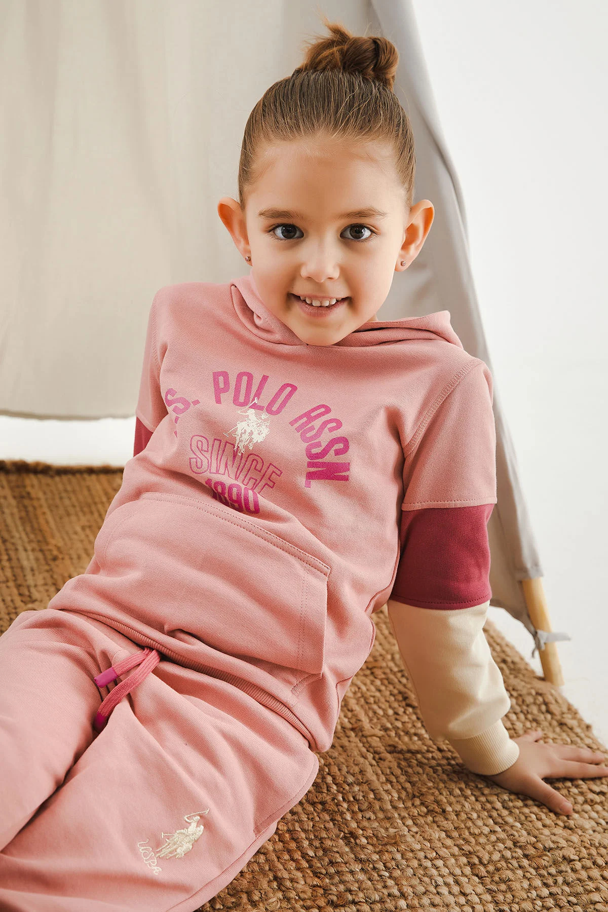 U.S POLO ASSN KIZ EŞOFMAN TAKIMI