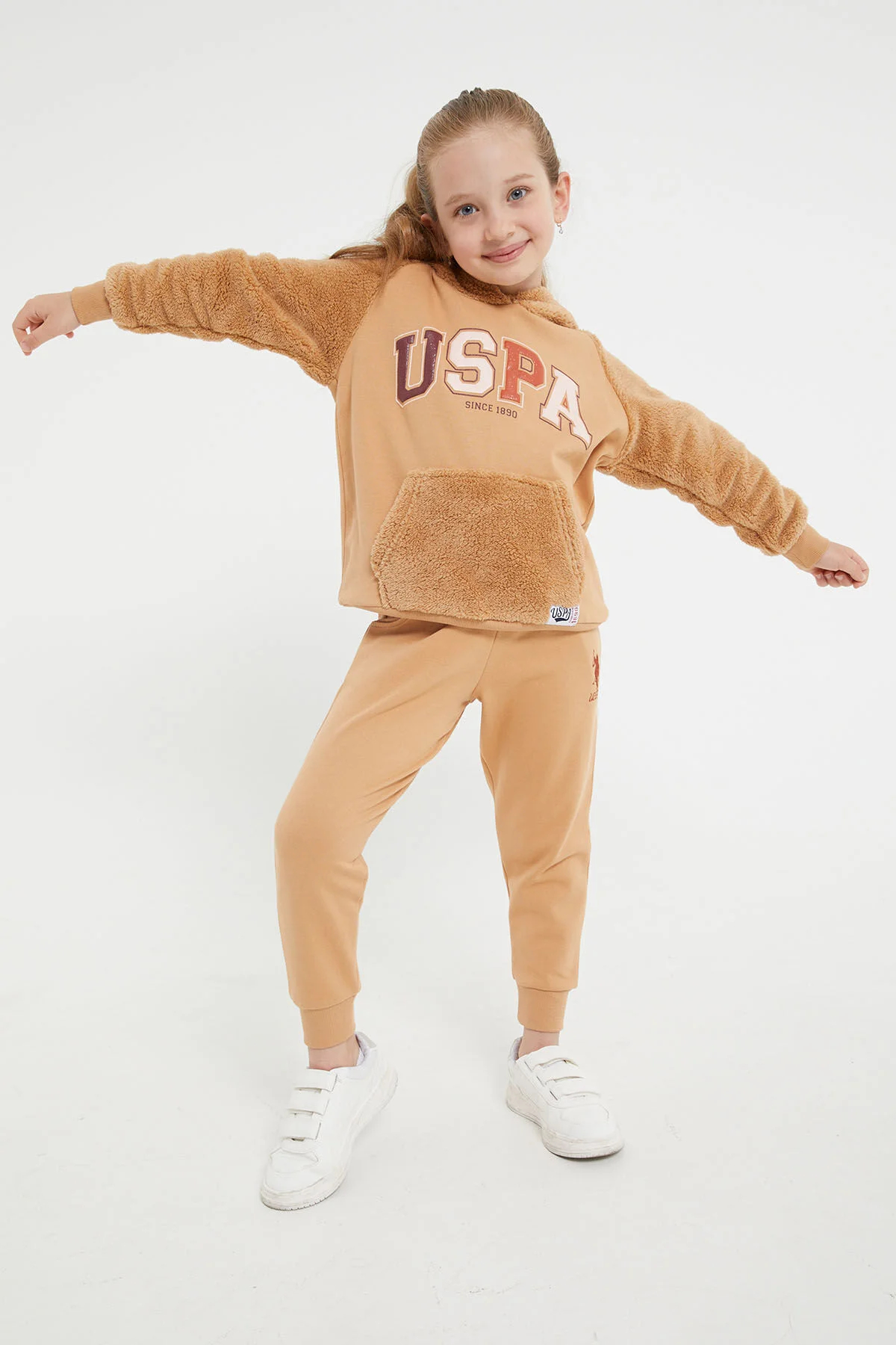 U.S. POLO LİSANSLI KIZ POLAR EŞOFMAN TAKIM