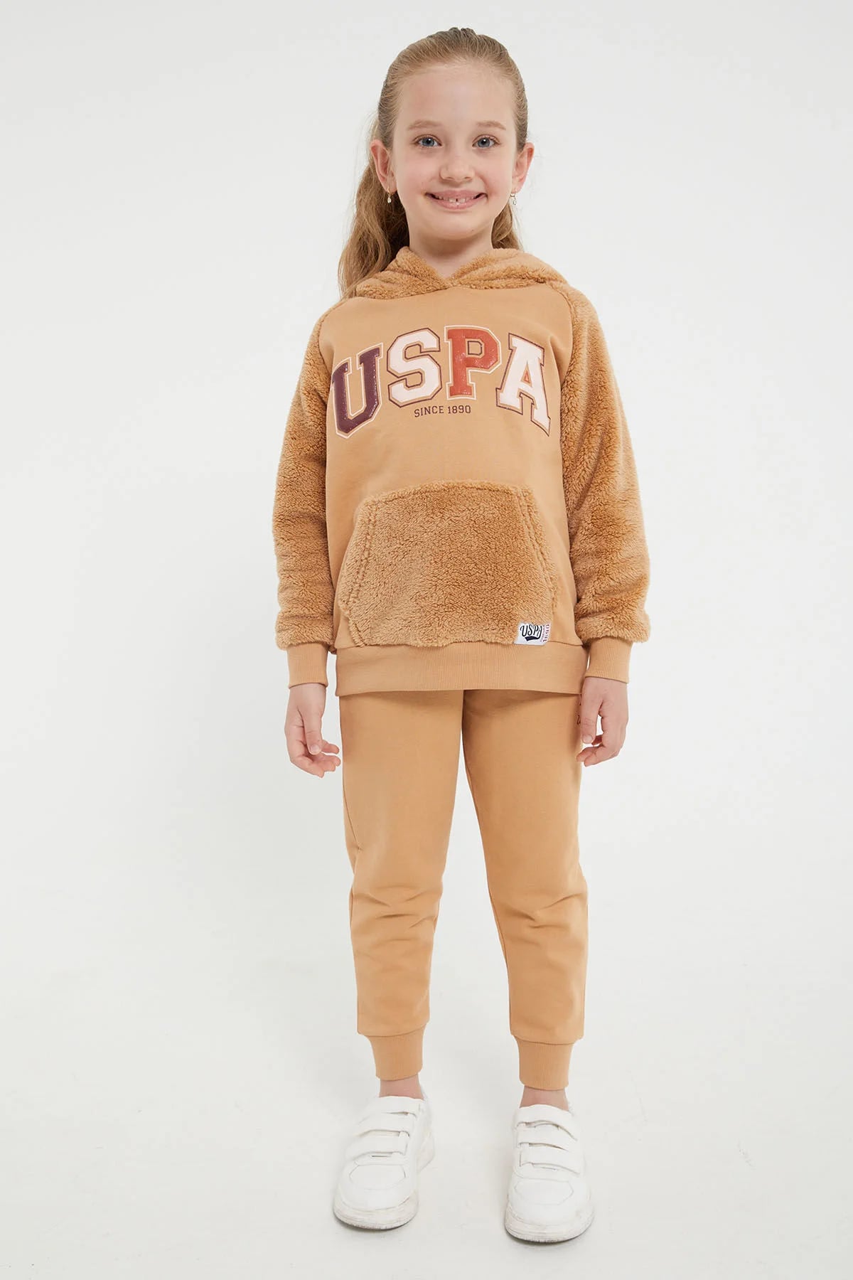U.S. POLO LİSANSLI KIZ POLAR EŞOFMAN TAKIM