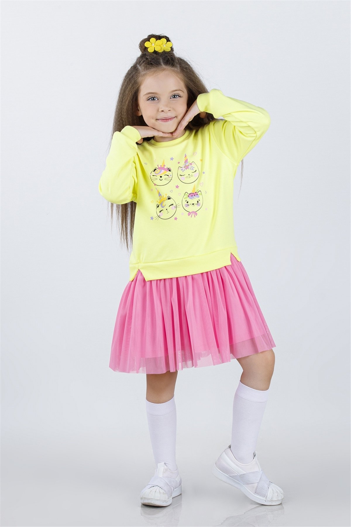 UNICORN KEDİ SWEAT ELBİSE