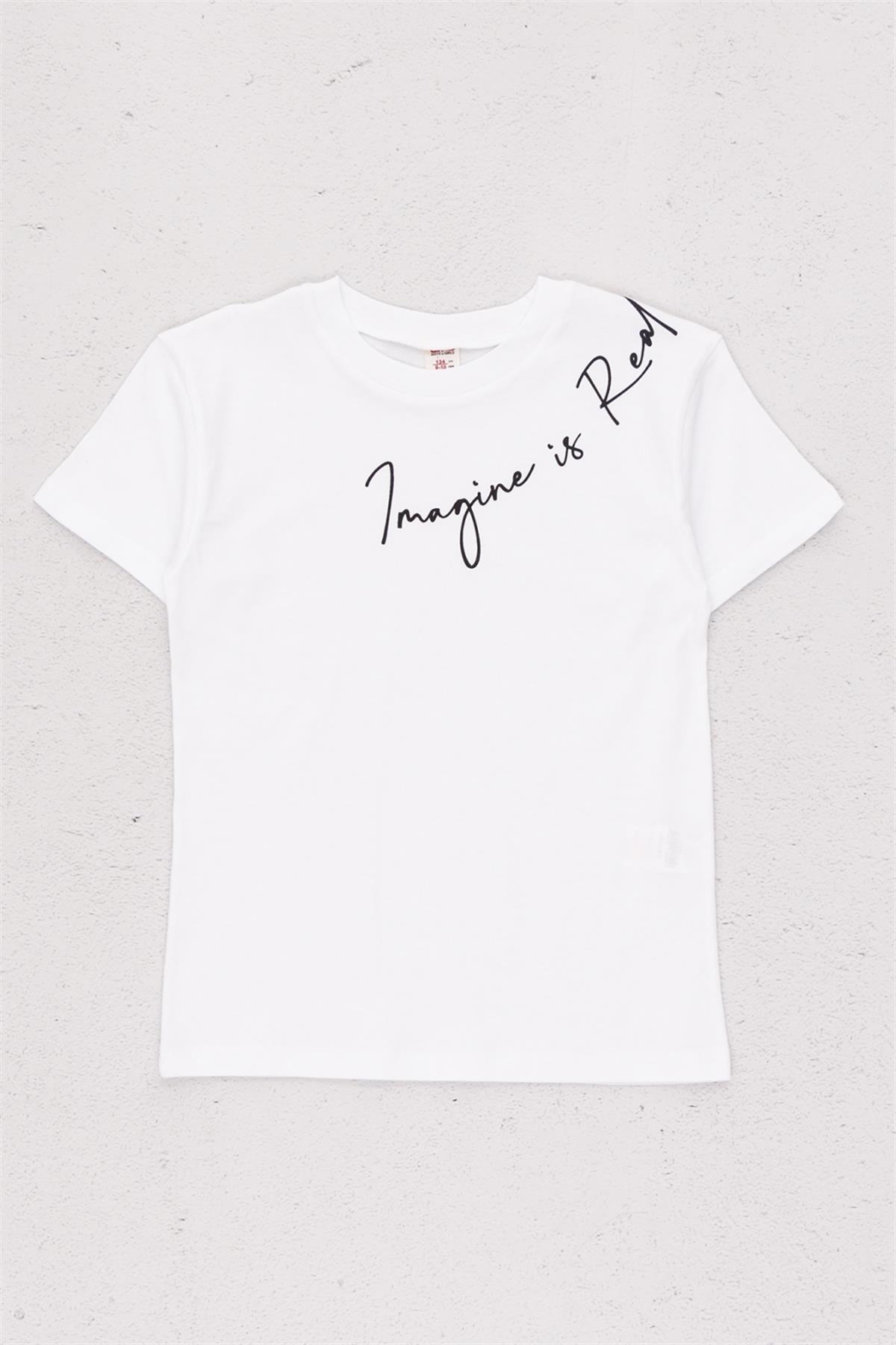 YAZI DETAYLI BASIC T-SHIRT