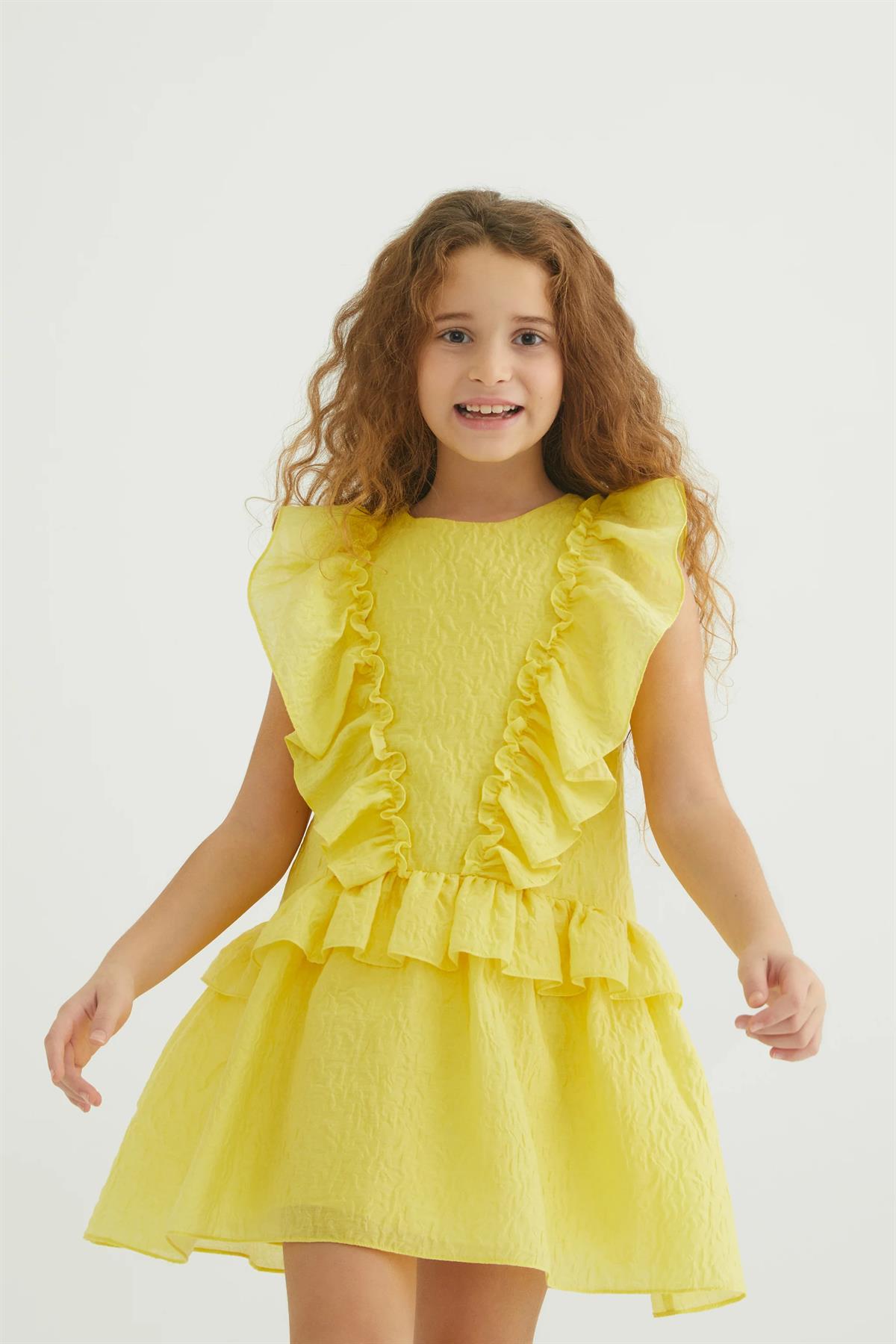 YELLOW FIRFIR ELBİSE
