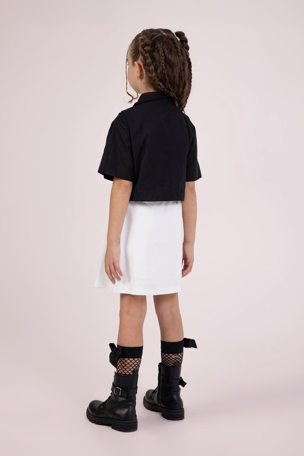 Yıldız Taş İşlemeli Takım - Siyah