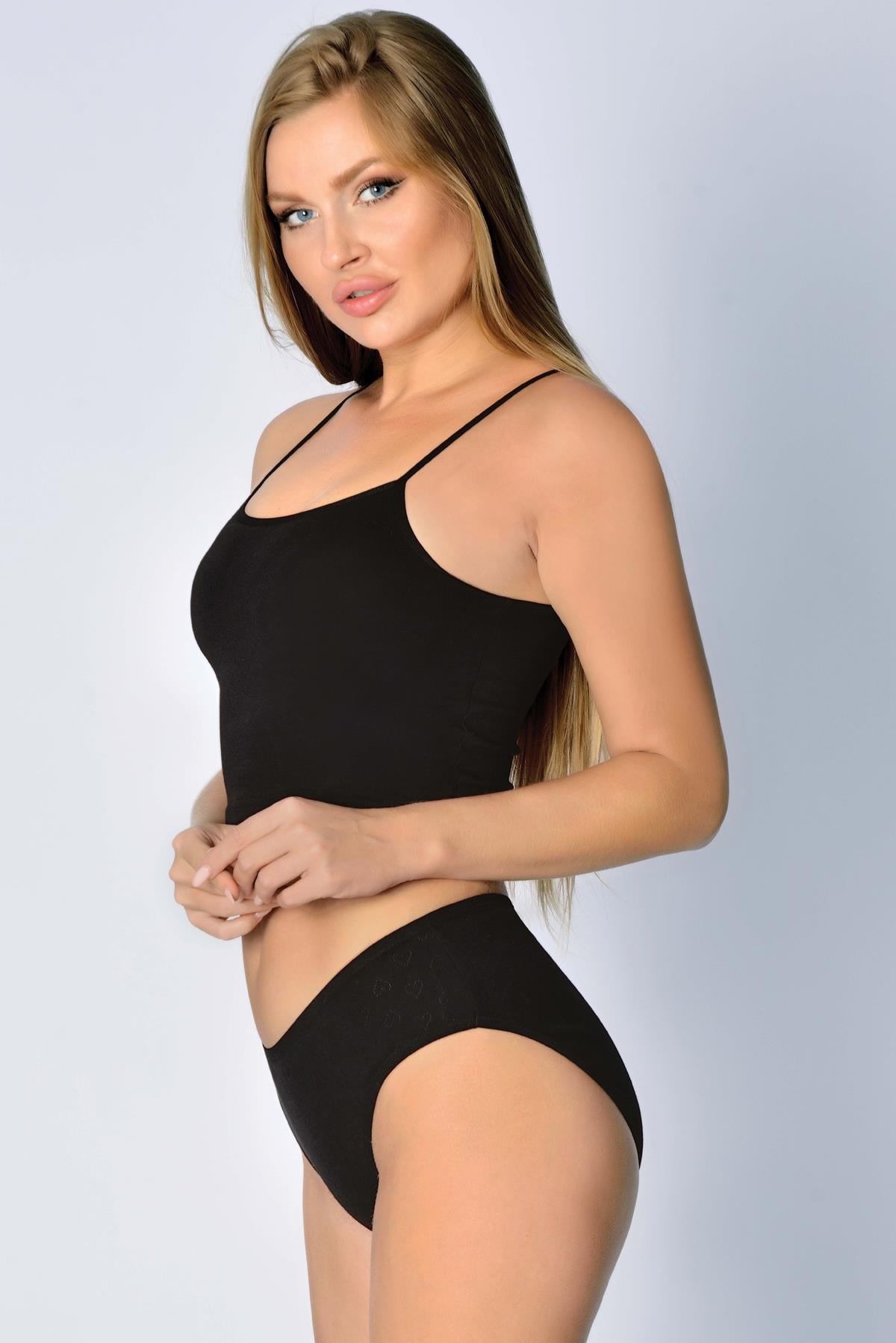 Penye Jakarlı Hıgh-Leg Bikini