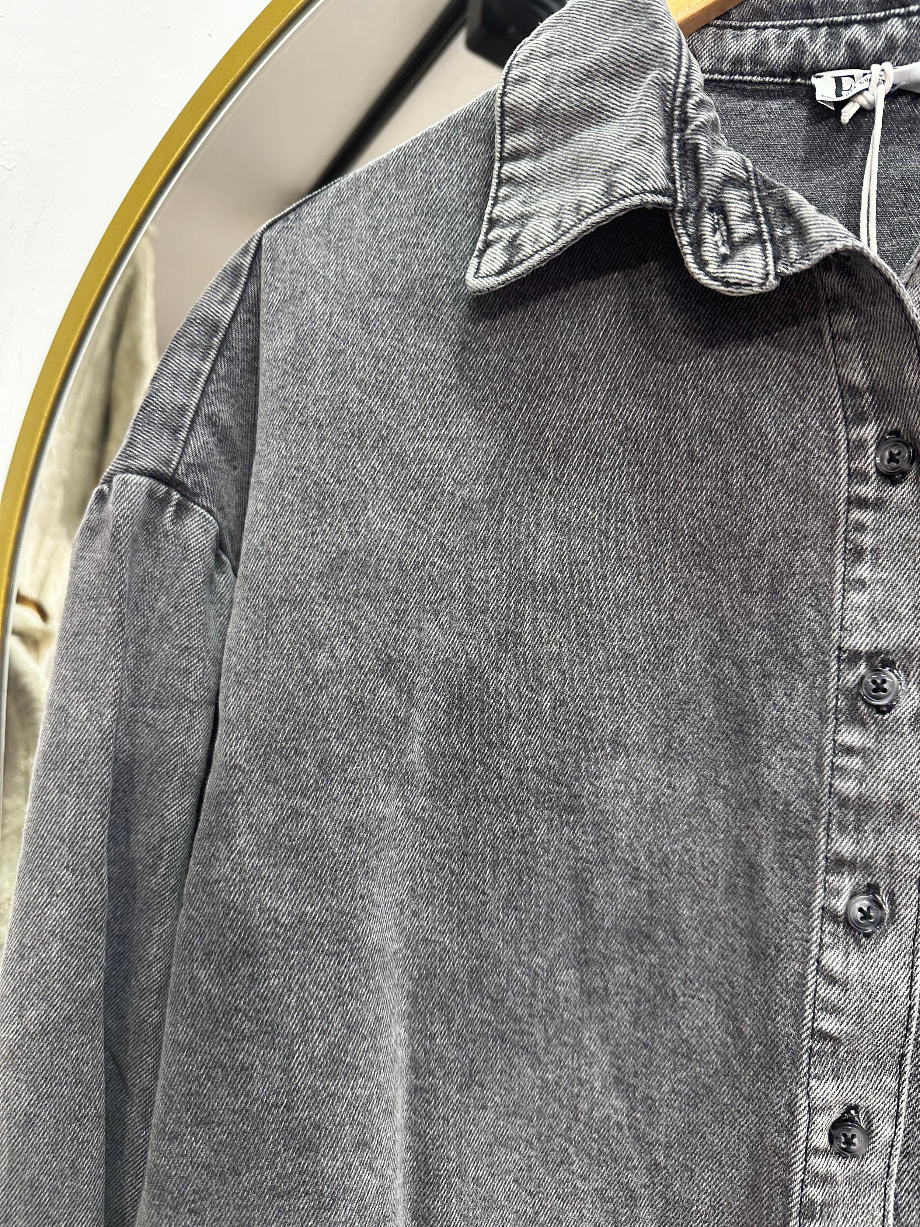 Antrasit Oversize Denim Ceket