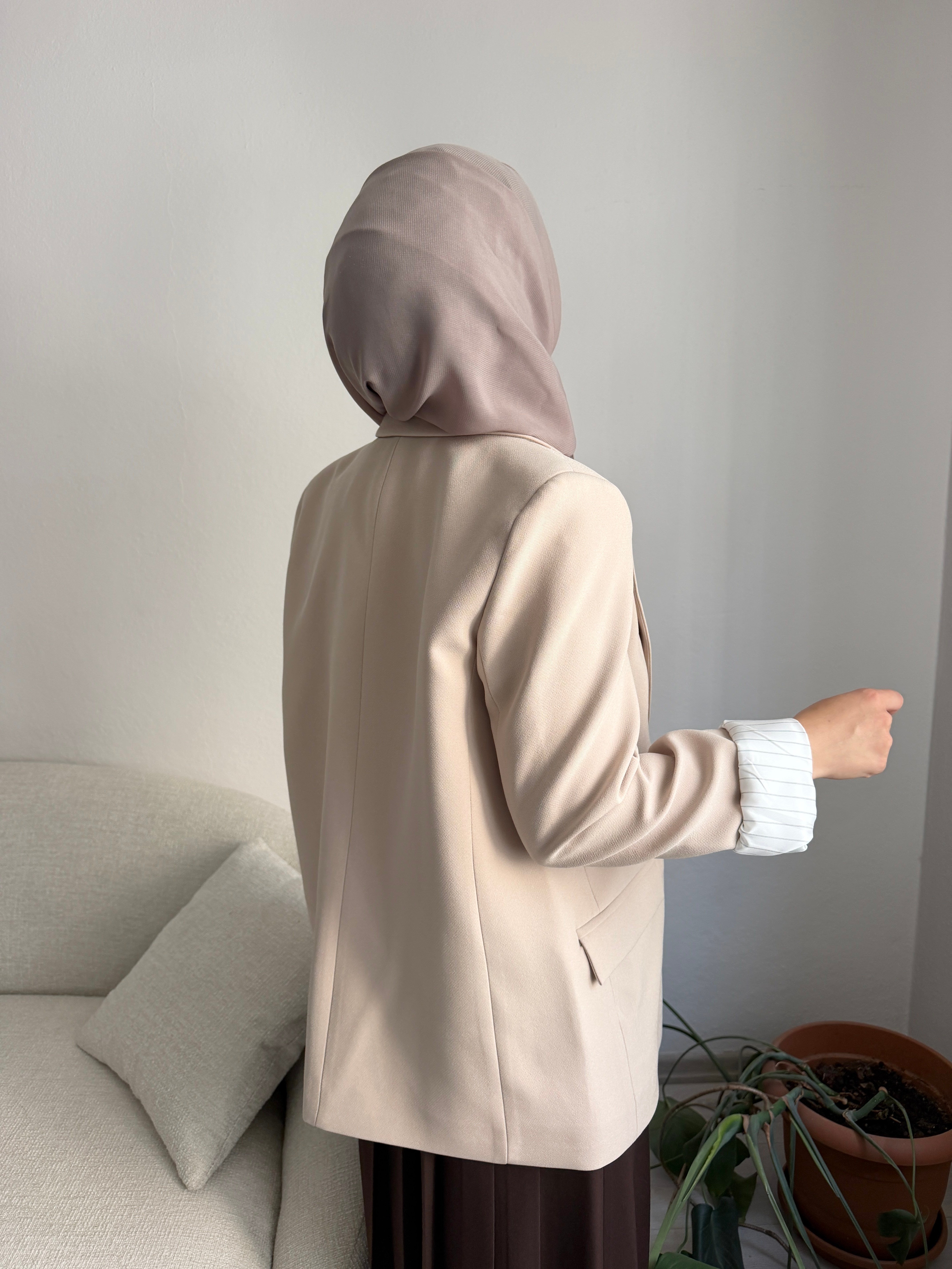 Bej Blazer Ceket