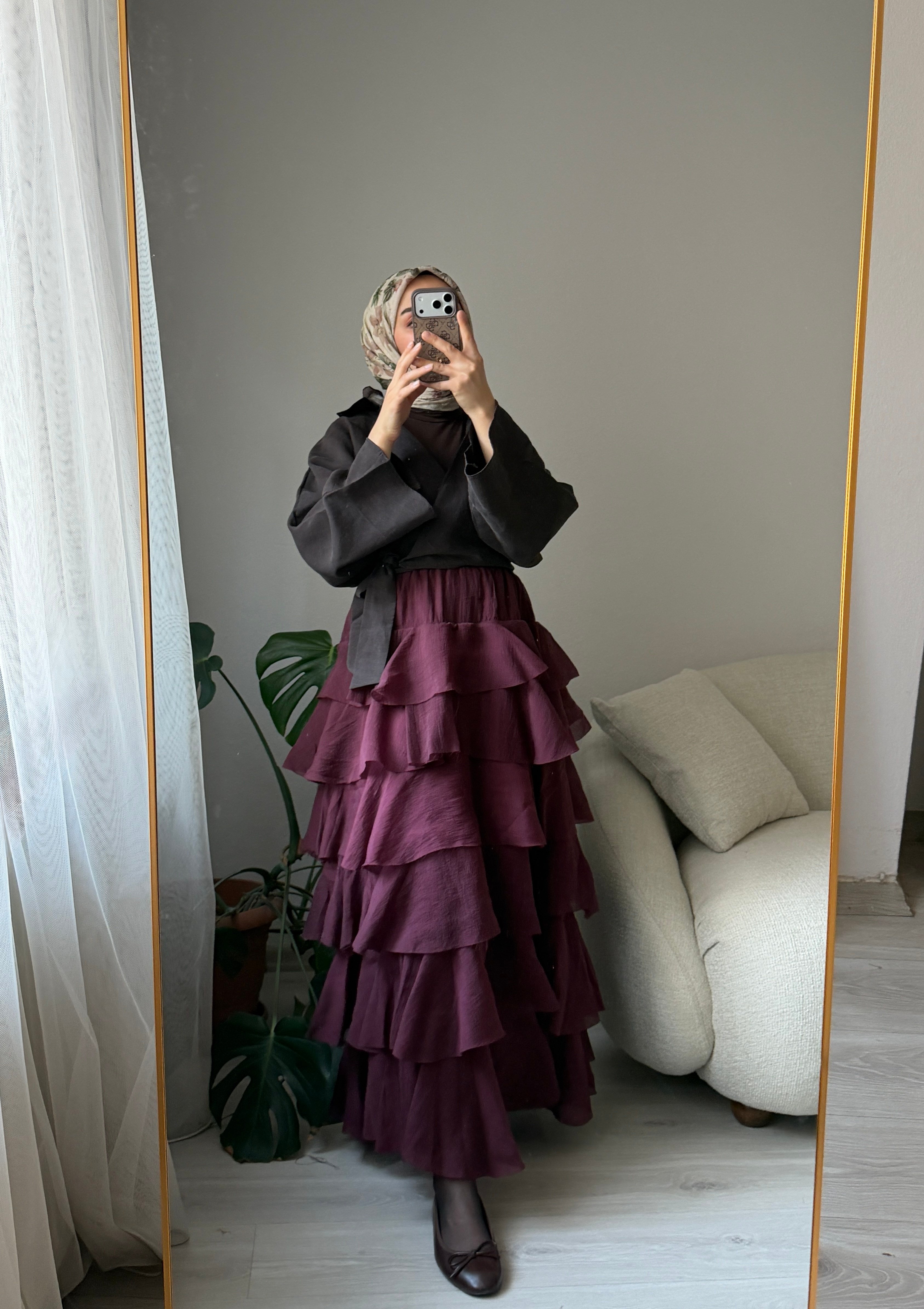 Bordo Kat Kat Etek