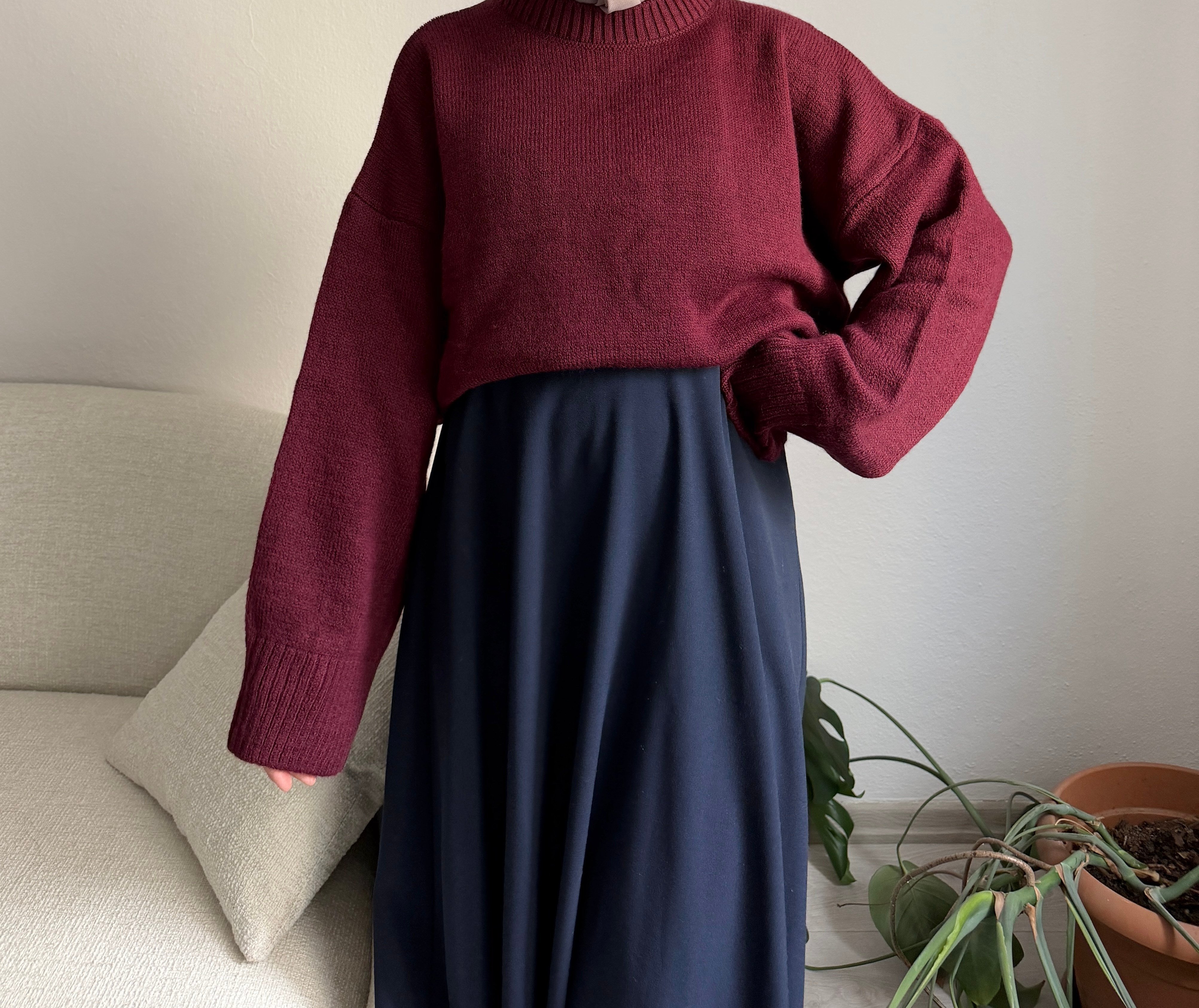 Bordo Oversize Kazak
