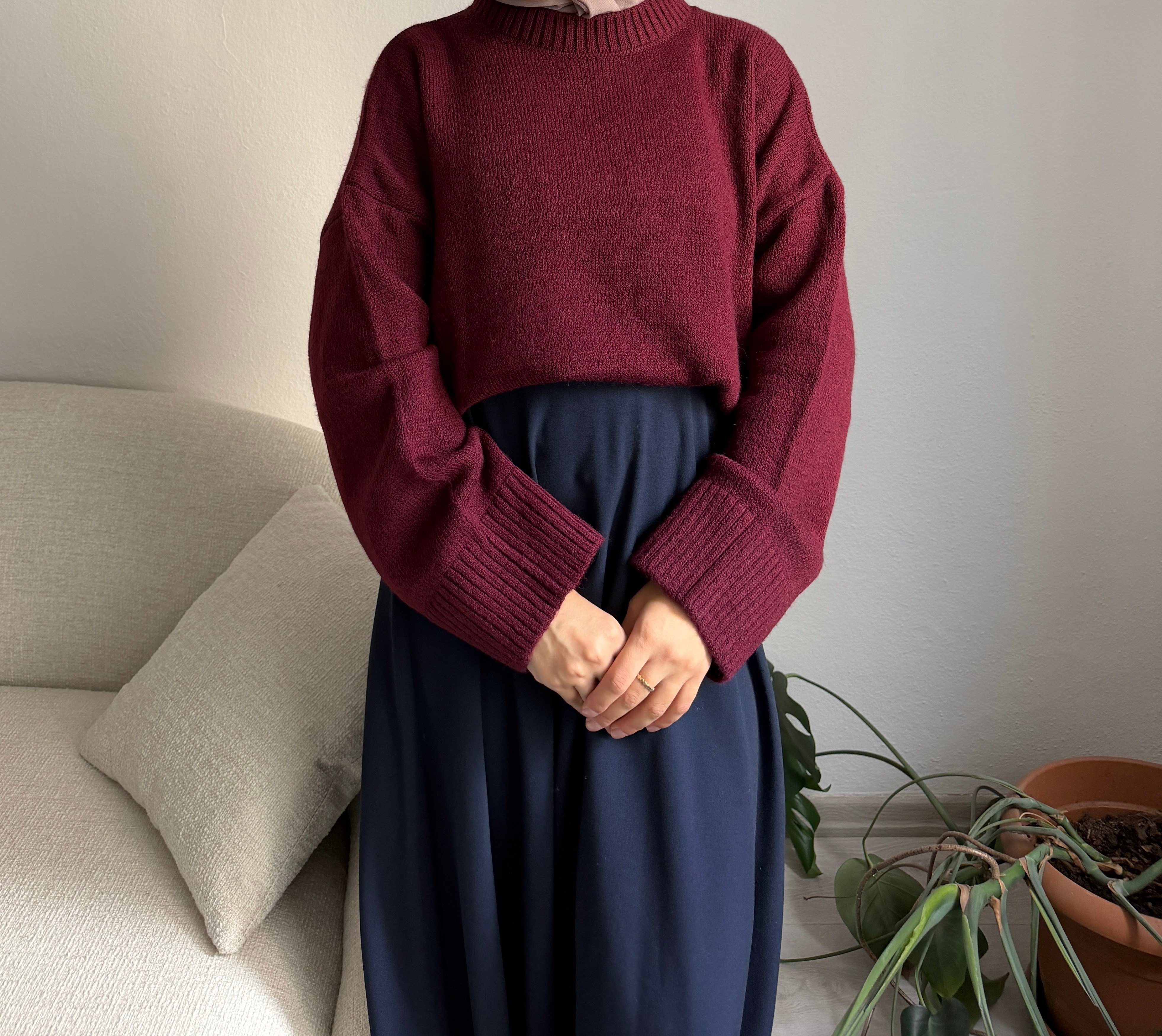 Bordo Oversize Kazak