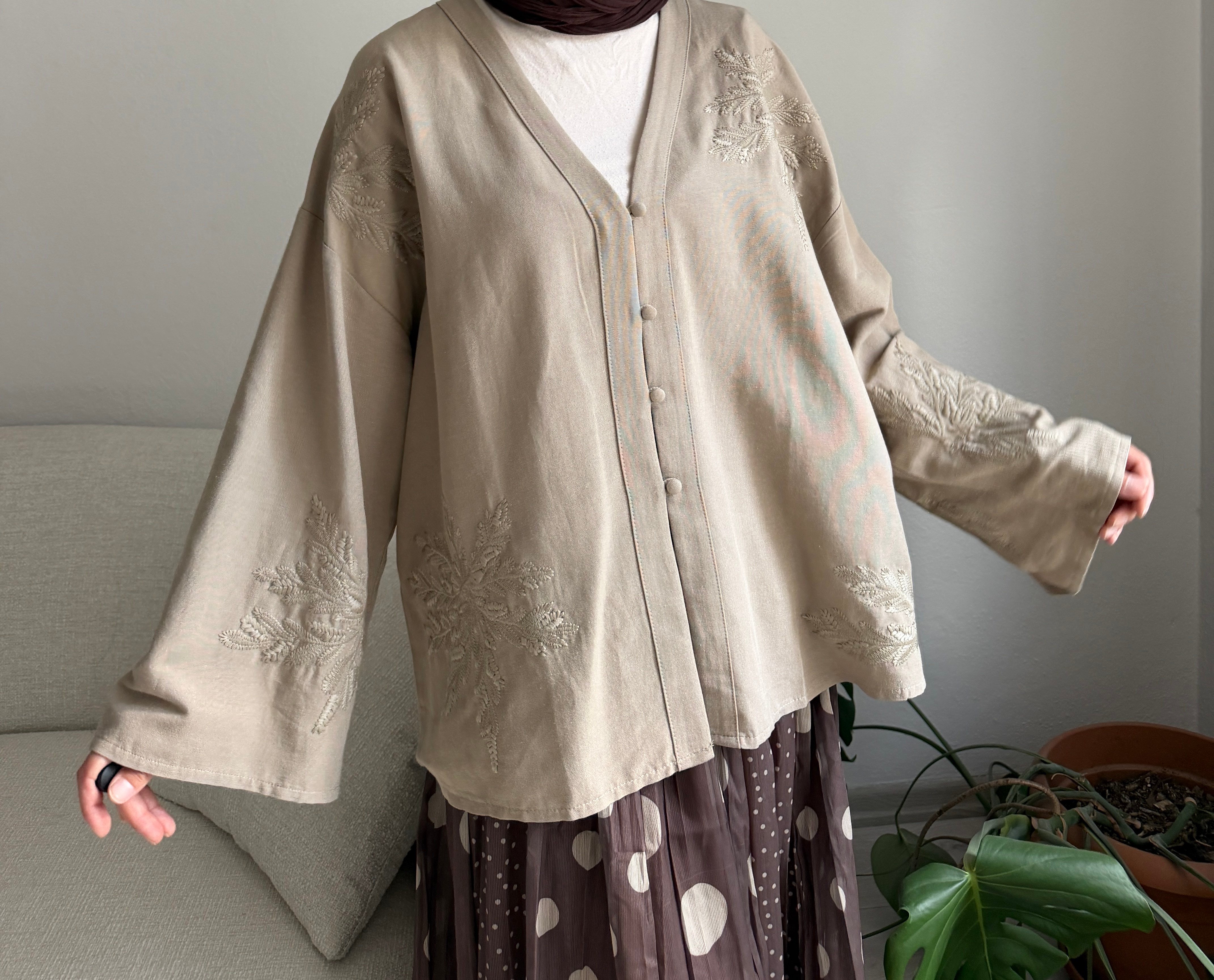 Çağla Nakışlı Kimono