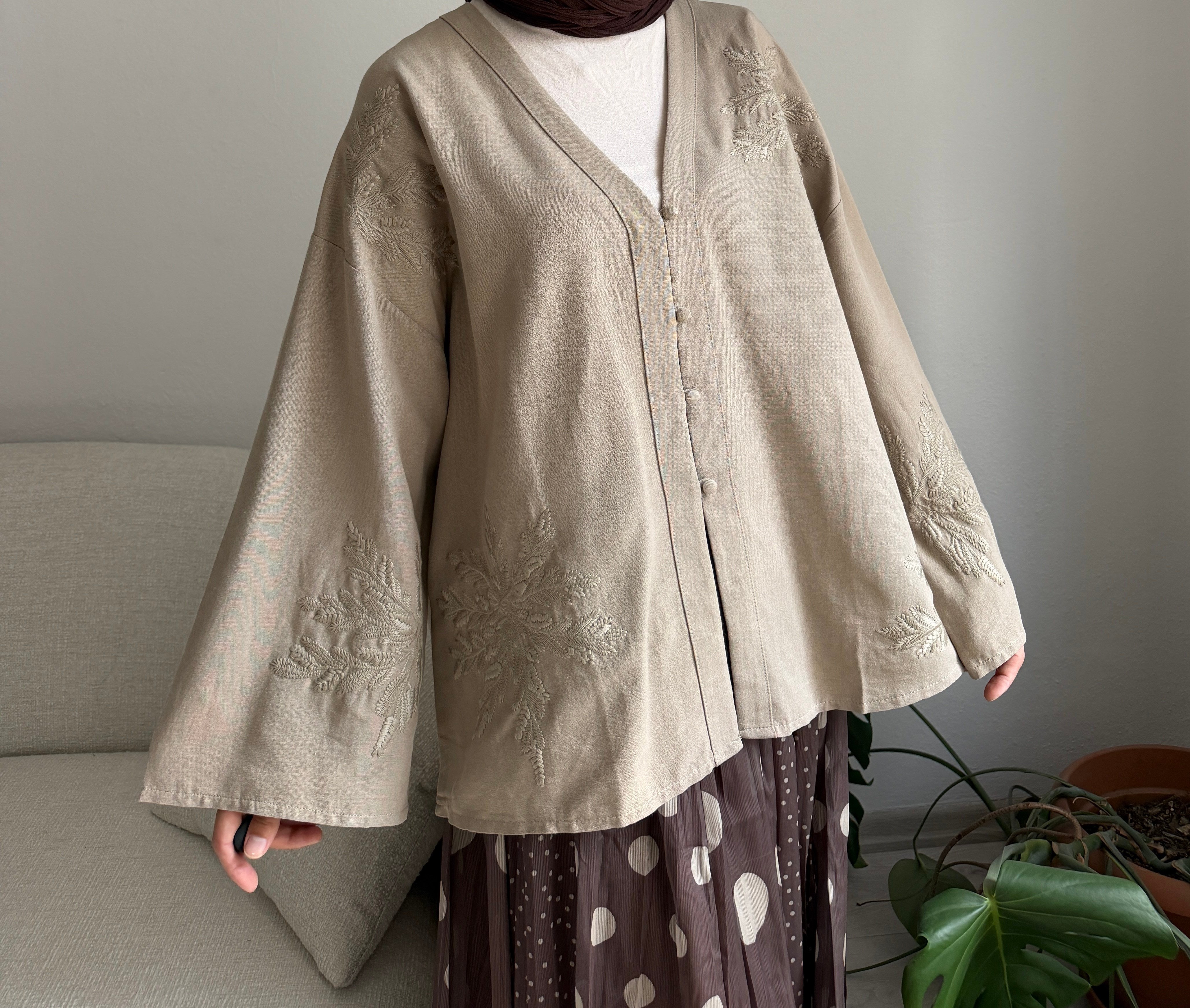 Çağla Nakışlı Kimono