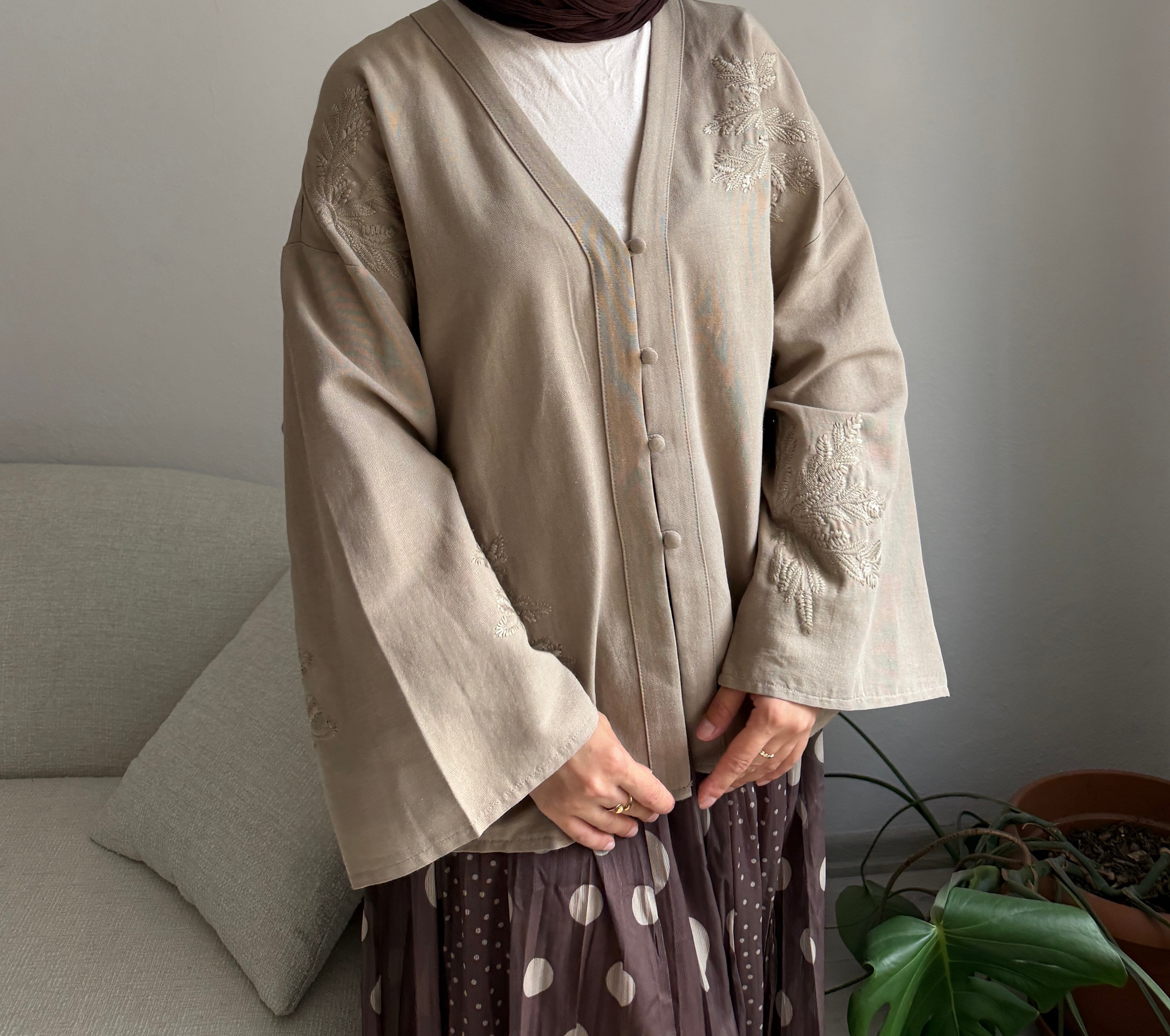 Çağla Nakışlı Kimono