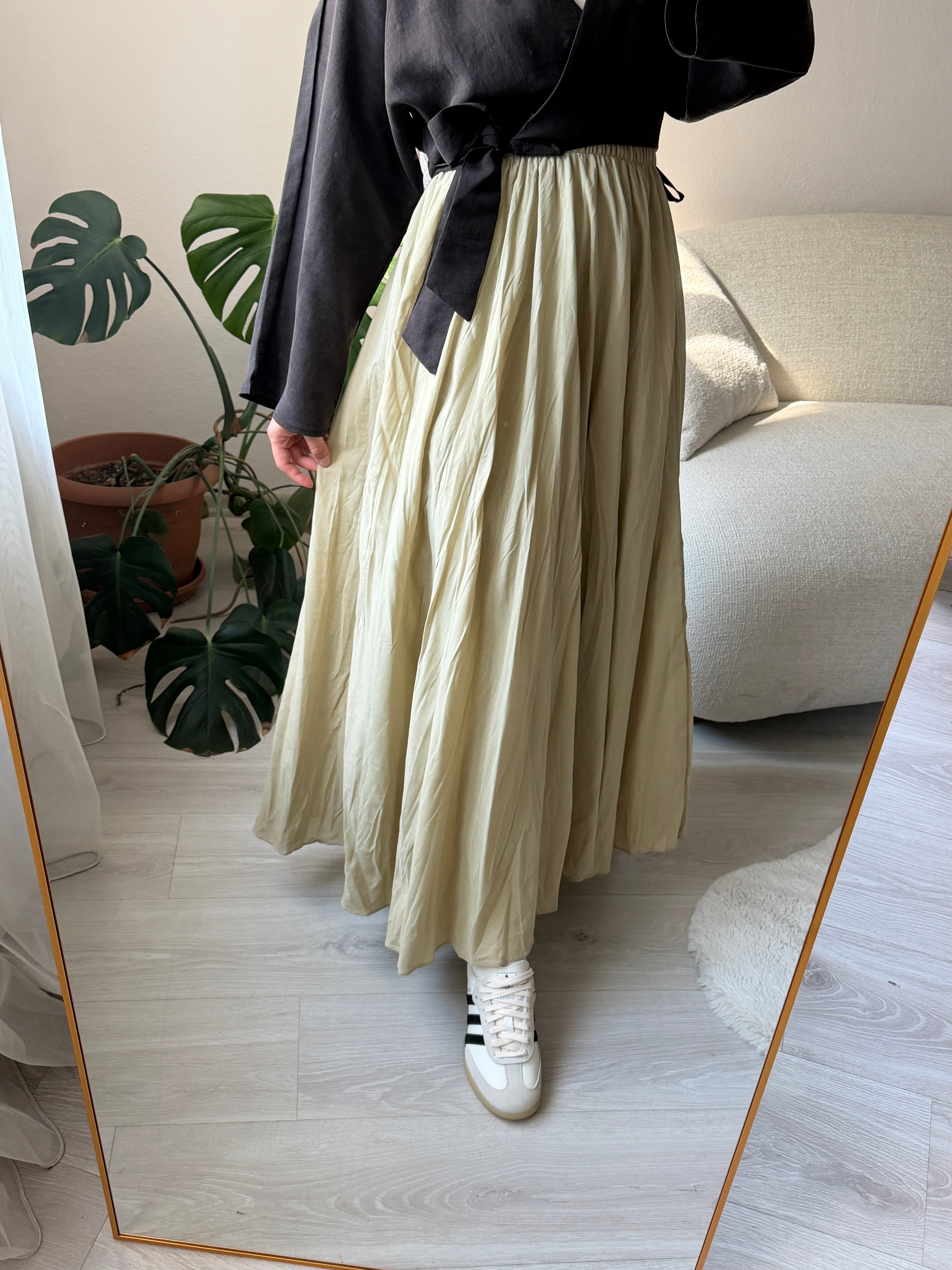Çağla Pamuklu Crush Etek