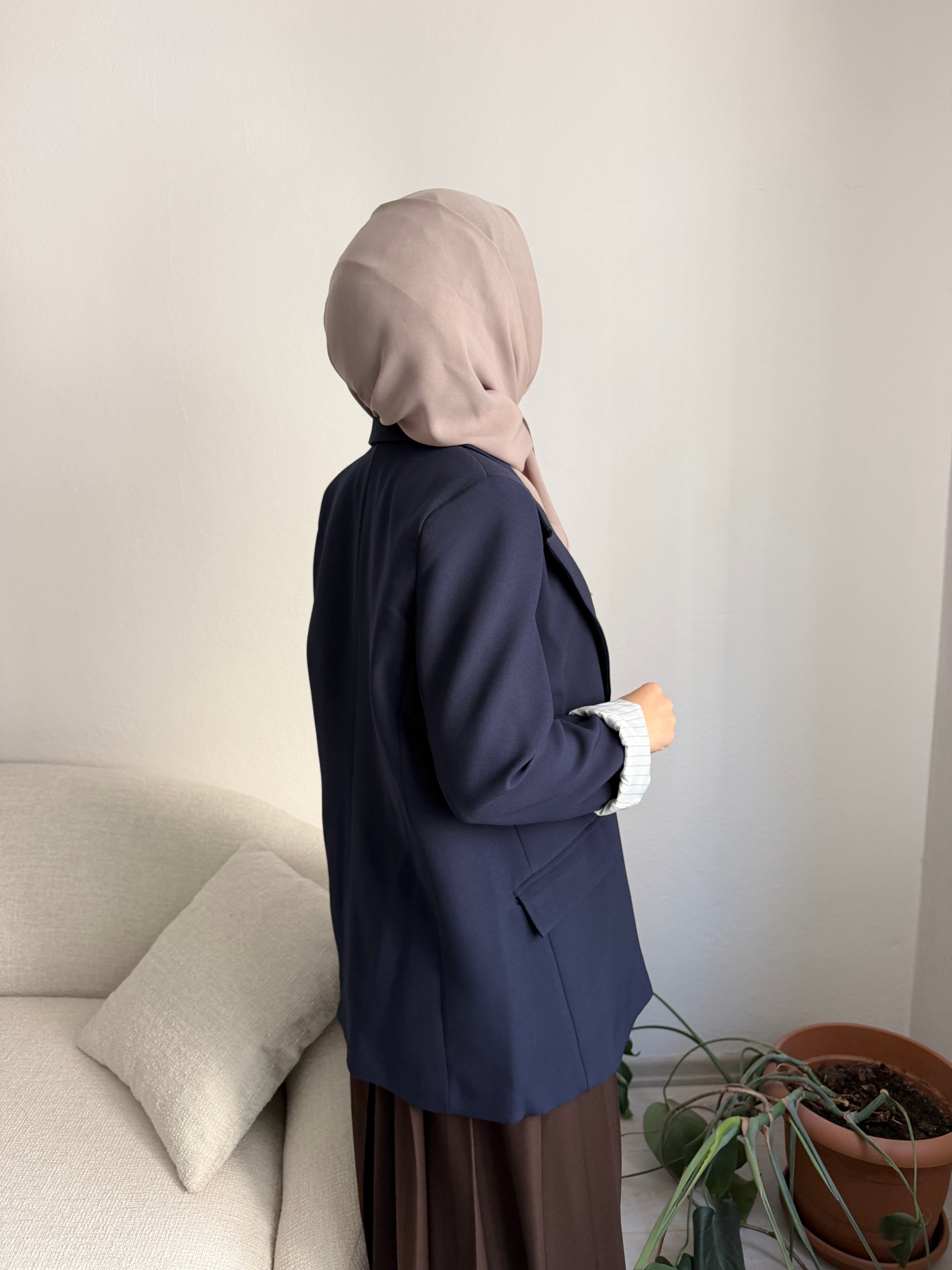 Lacivert Blazer Ceket