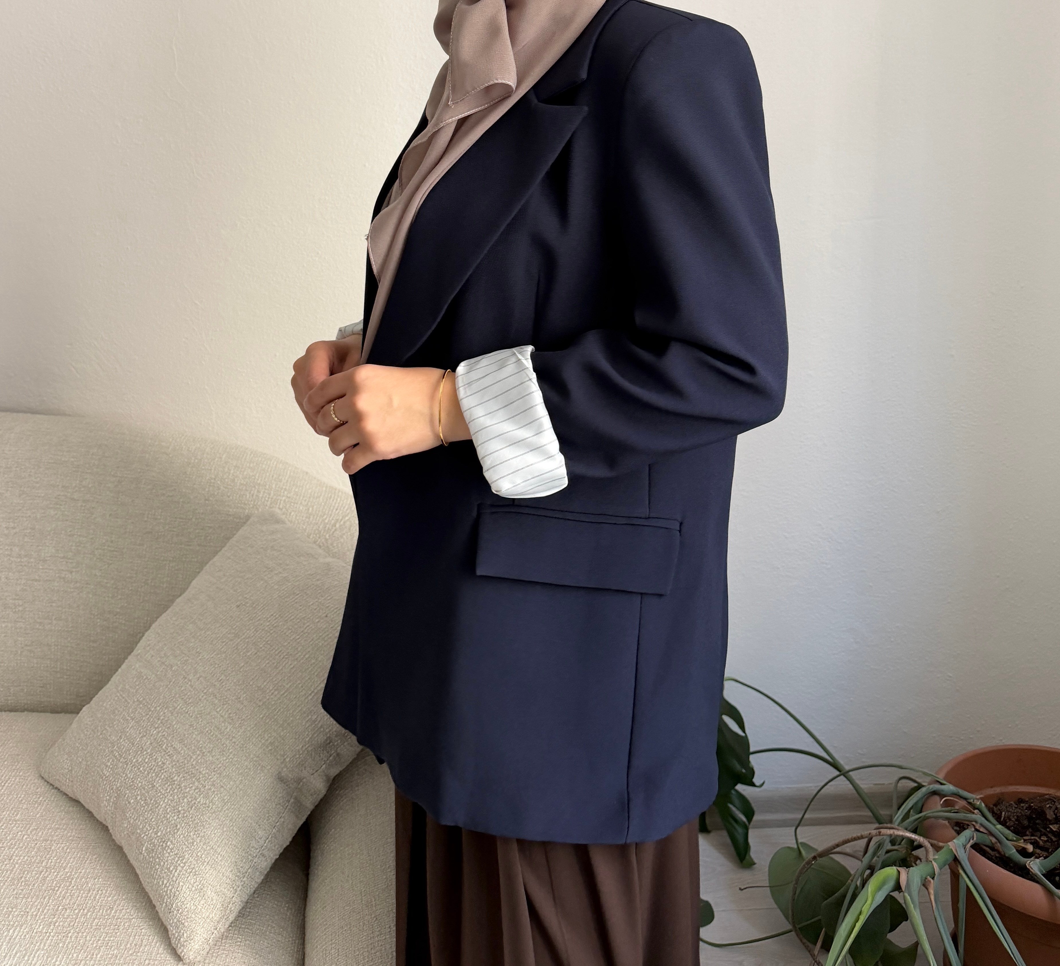 Lacivert Blazer Ceket