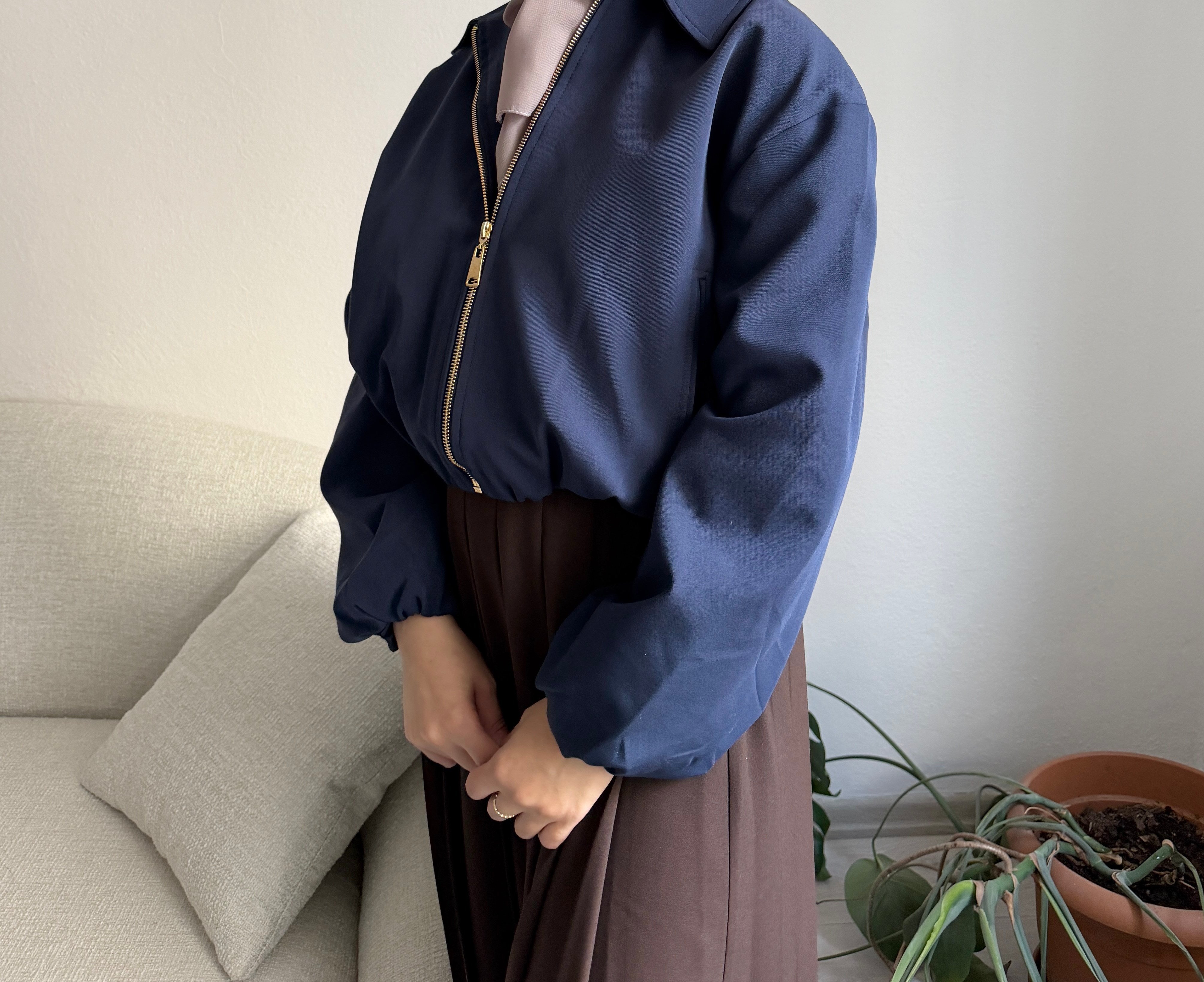 Lacivert Bomber Ceket