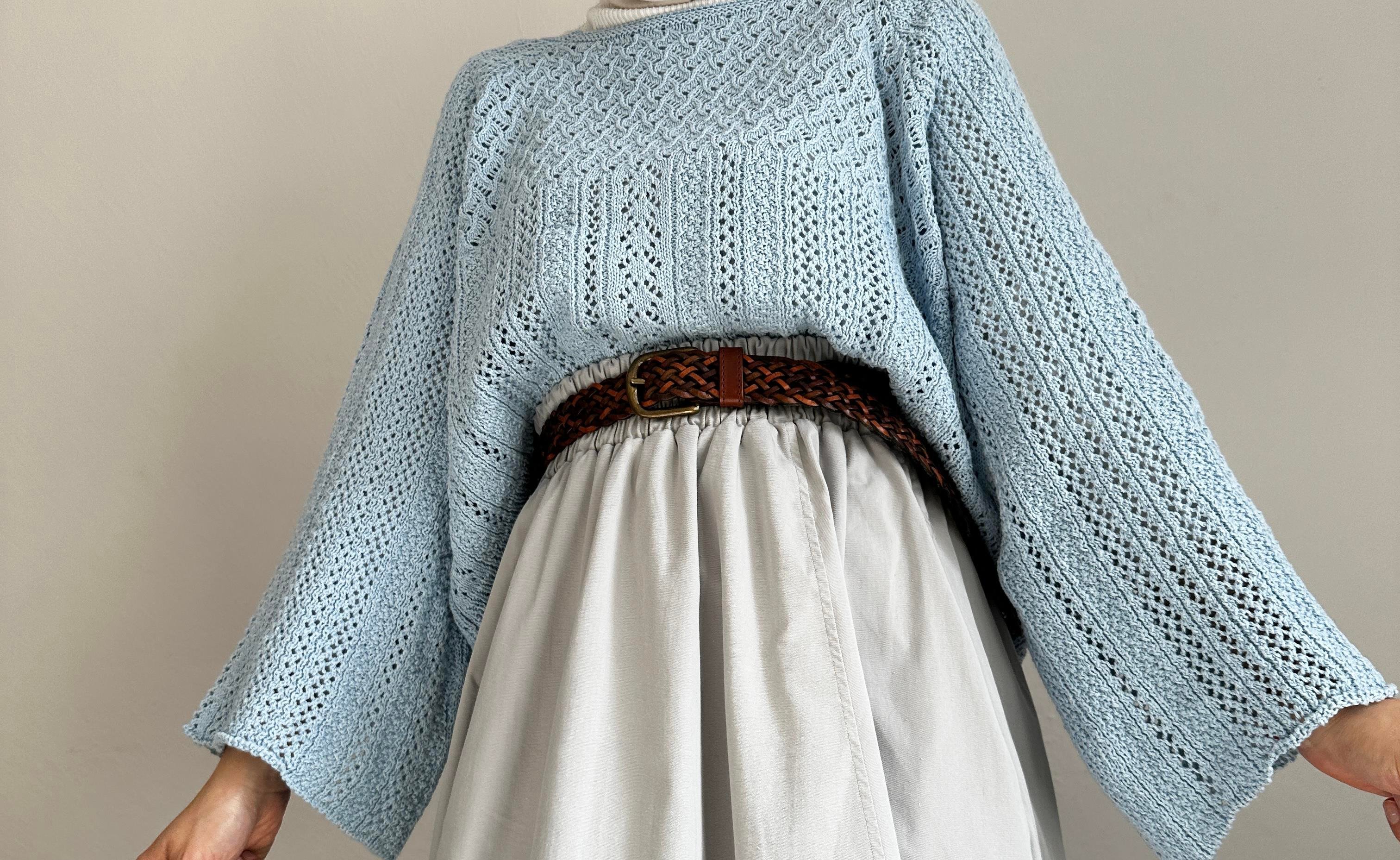 Mavi Merserize Crop Kazak