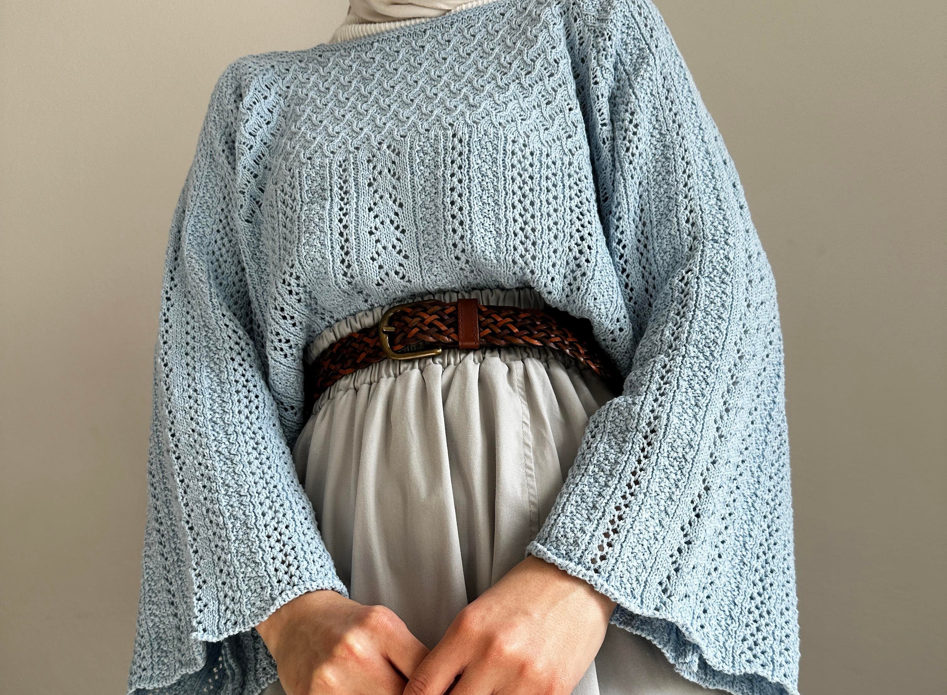 Mavi Merserize Crop Kazak