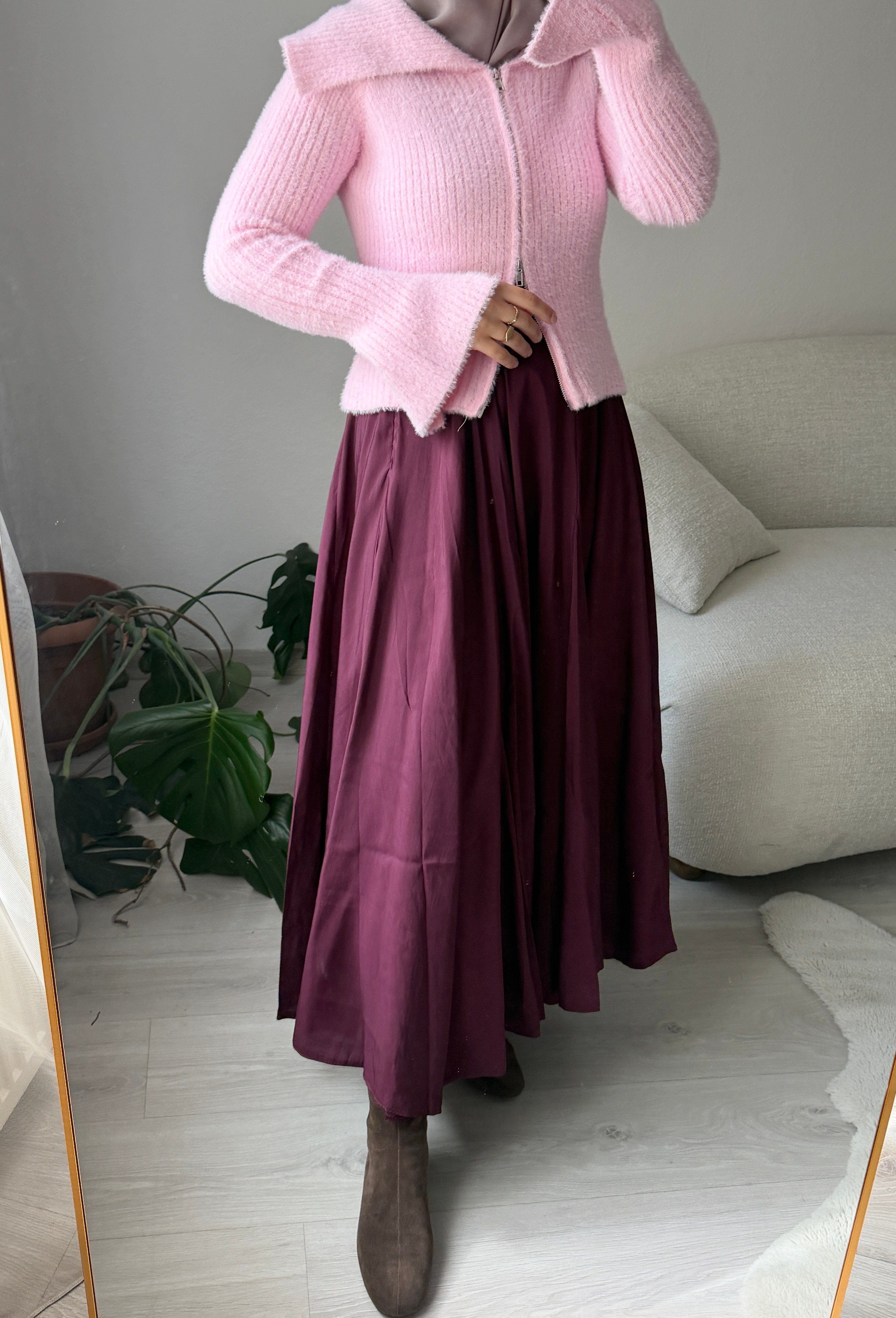 Mürdüm Tam Kloş Etek