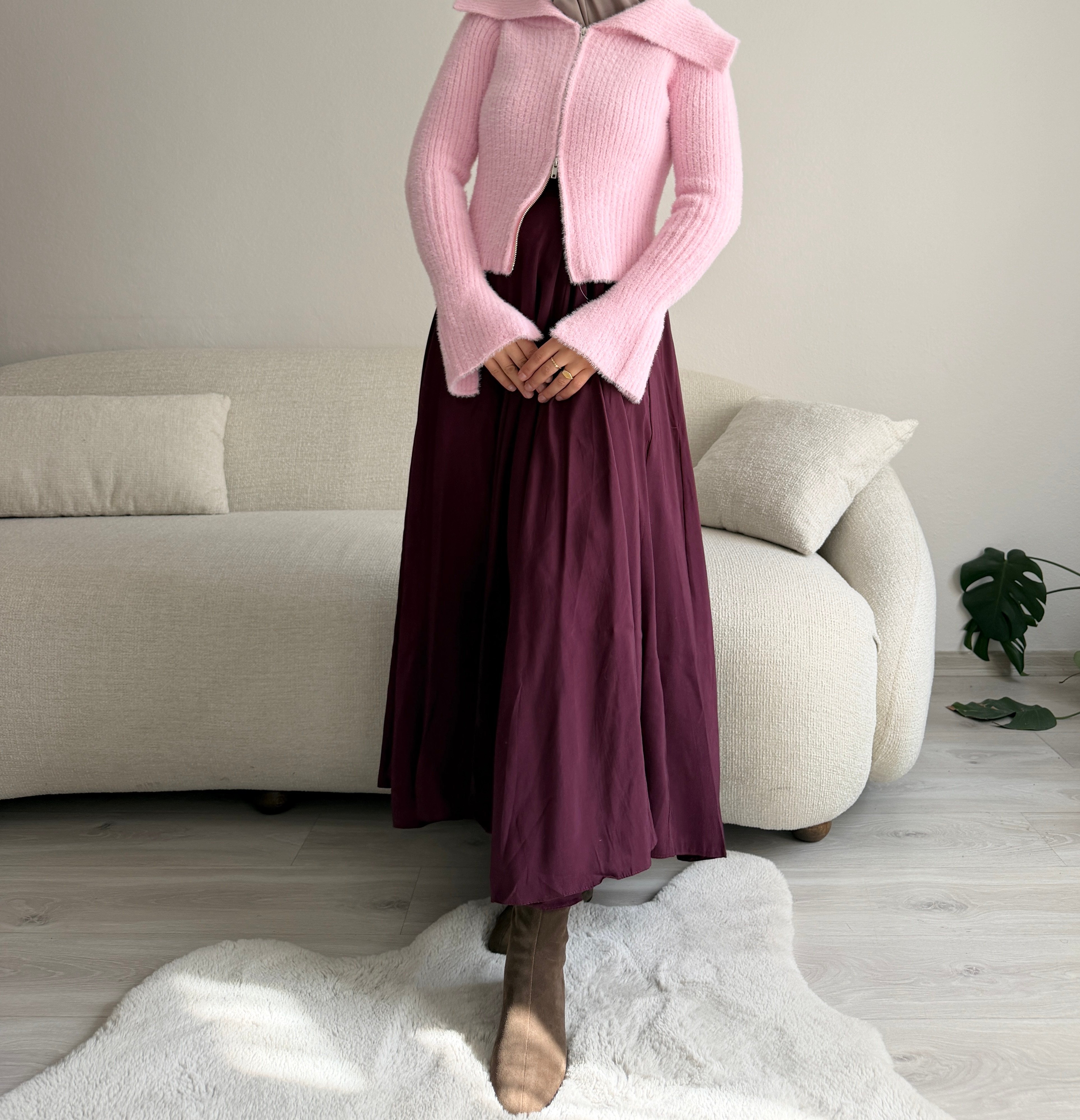 Mürdüm Tam Kloş Etek