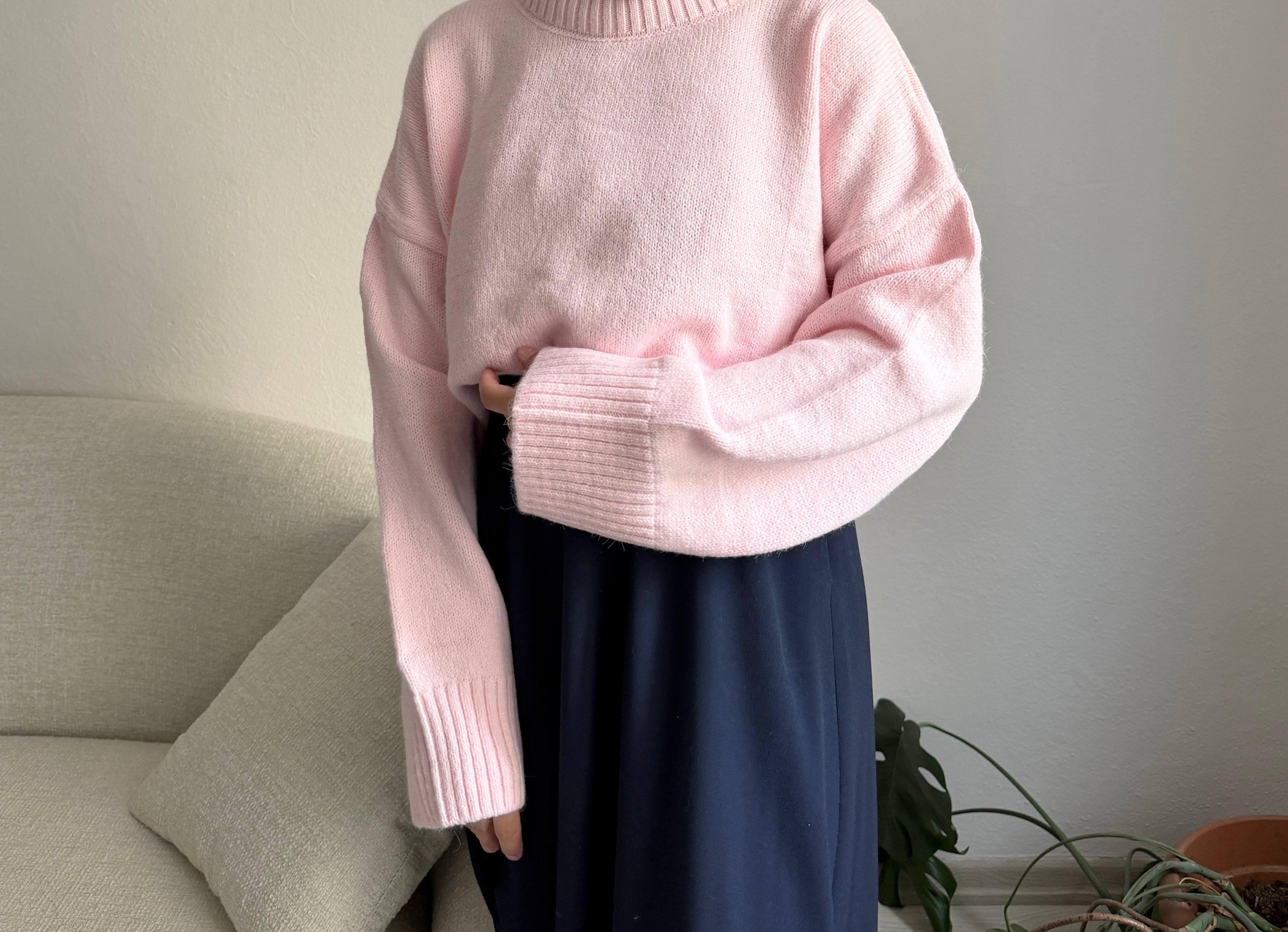 Pembe Oversize Kazak