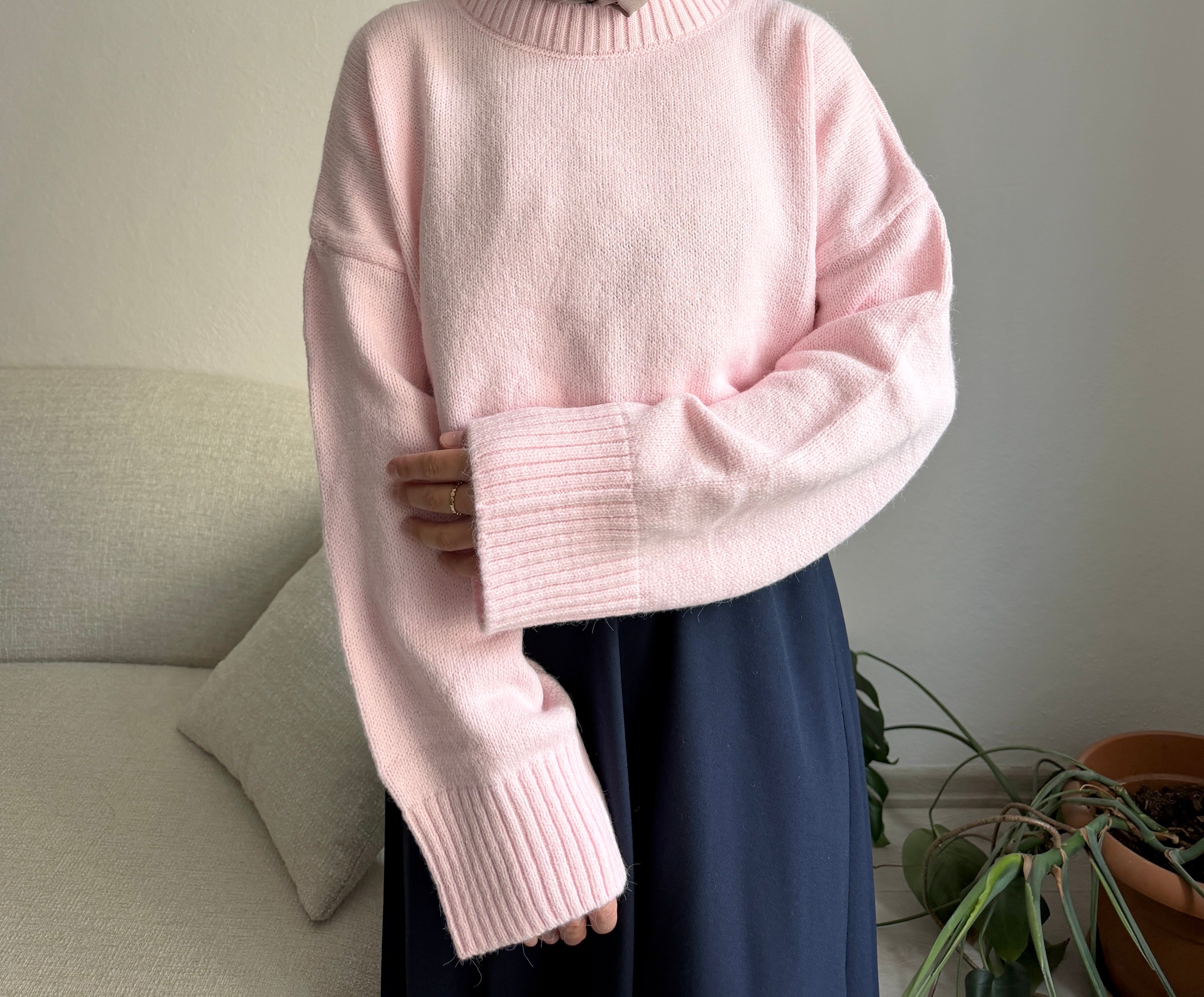 Pembe Oversize Kazak