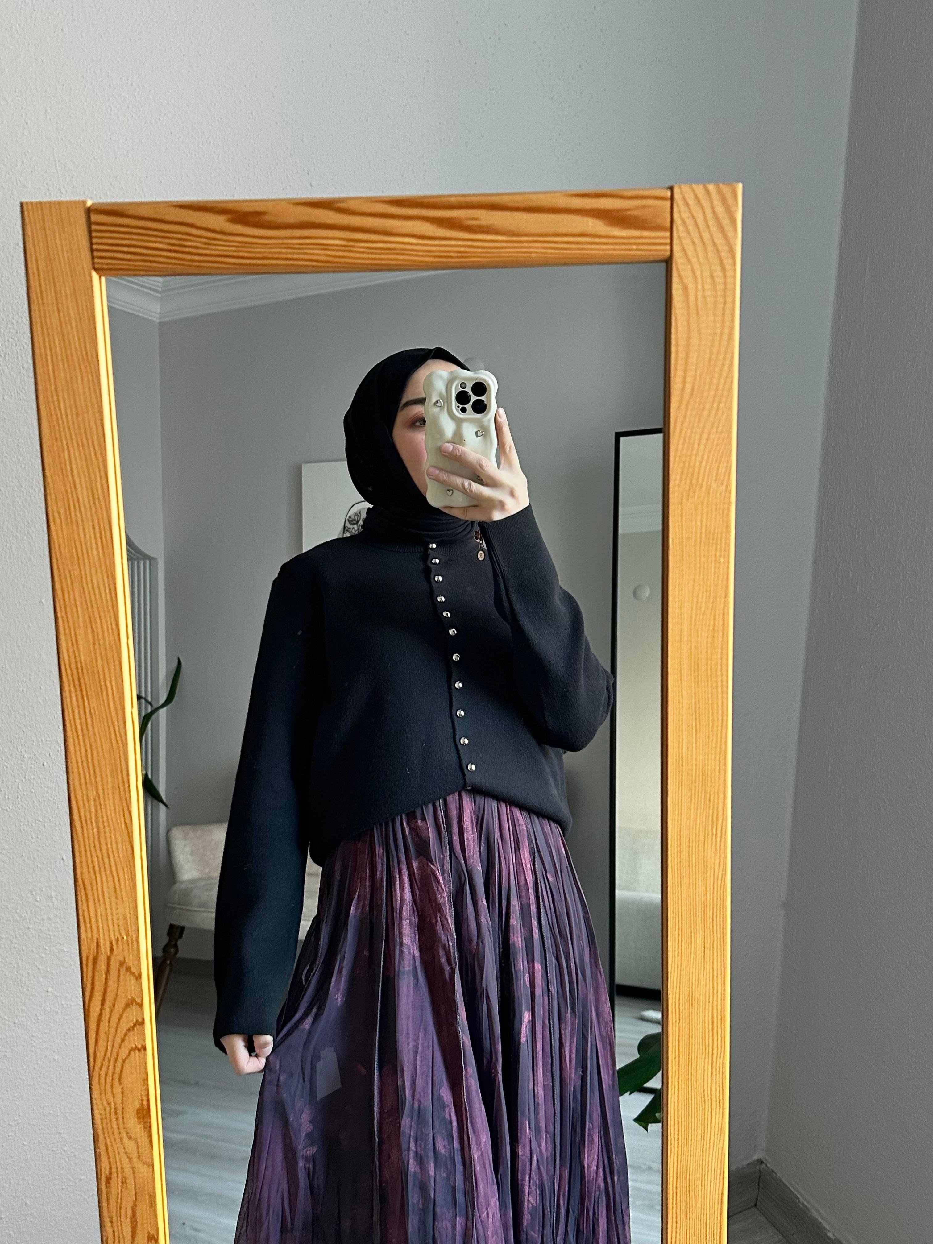 Siyah Premium Triko Hırka