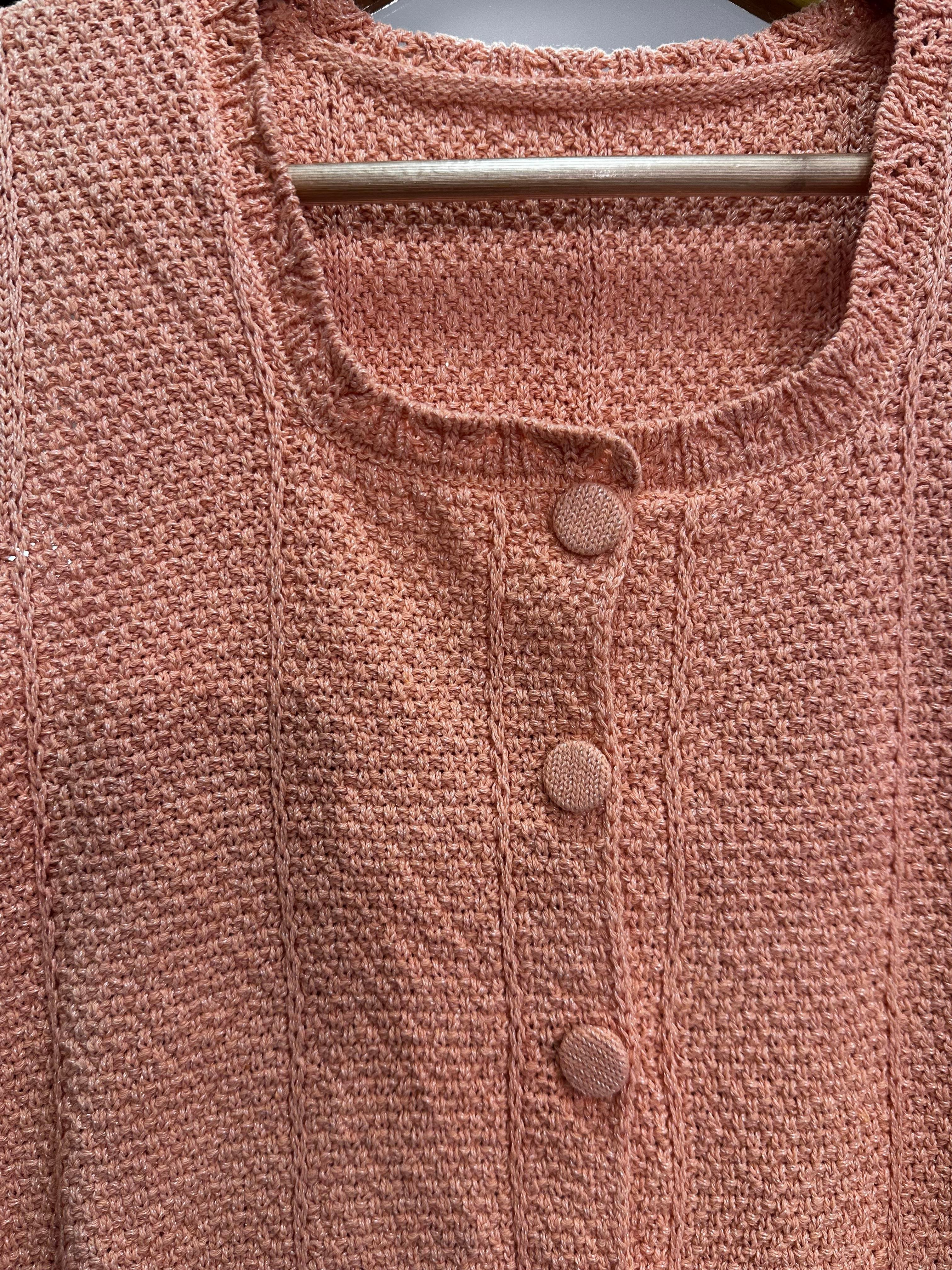 Somon Düğmeli Crop Yelek