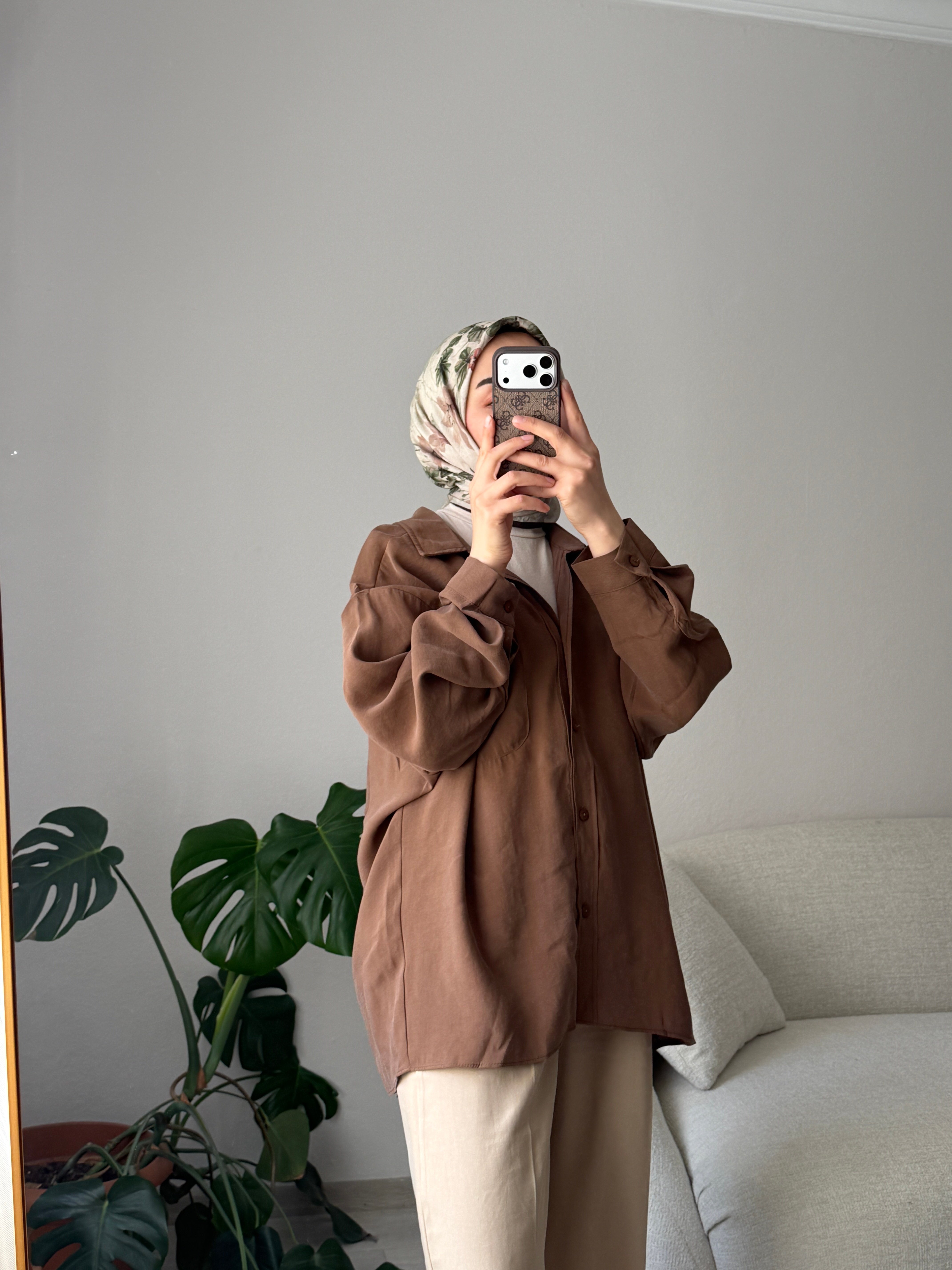 Taba Oversize Gömlek