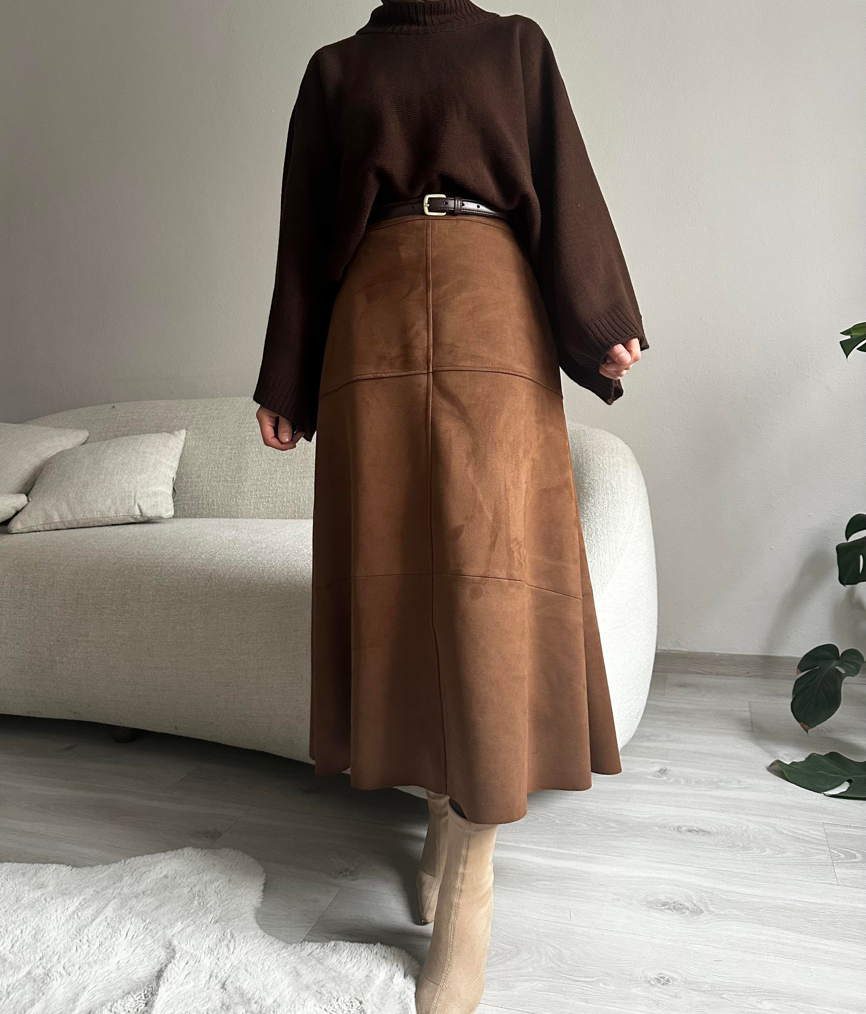 Taba Süet Çan Etek