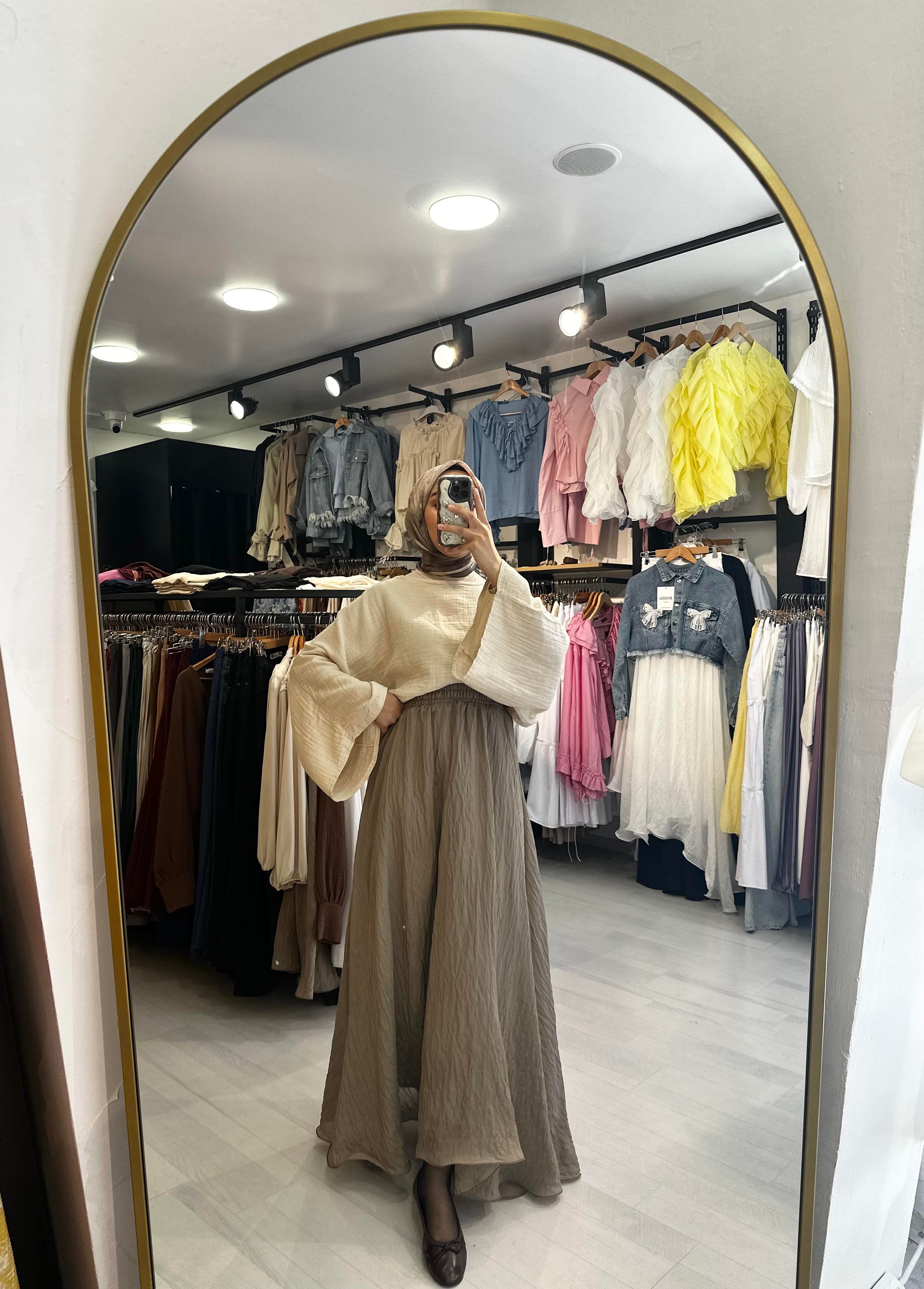 Vizon Tül Volan Etek