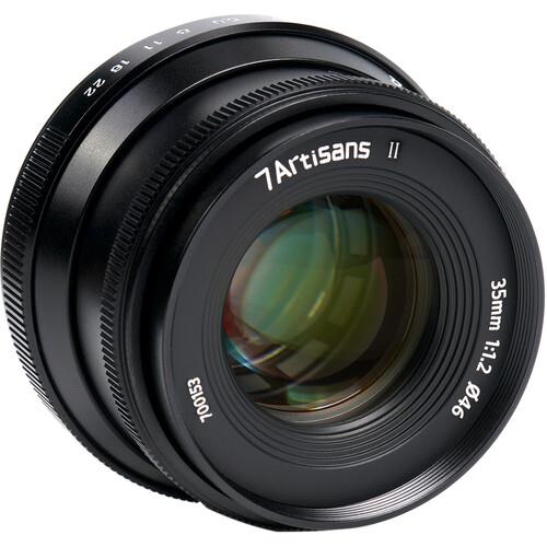 7Artisans 35mm f/1.2 Mark II Lens Sony E için (Siyah)