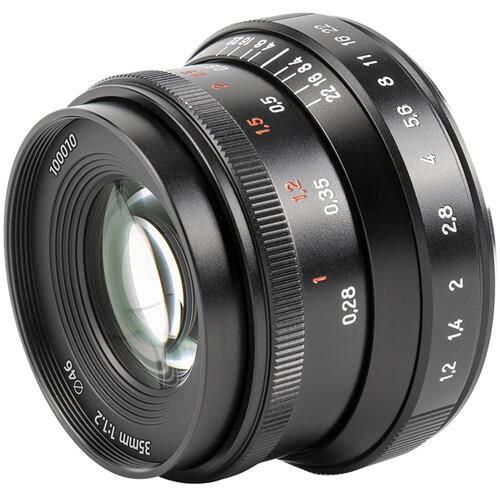 7Artisans 35mm f/1.2 Mark II Lens Sony E için (Siyah)