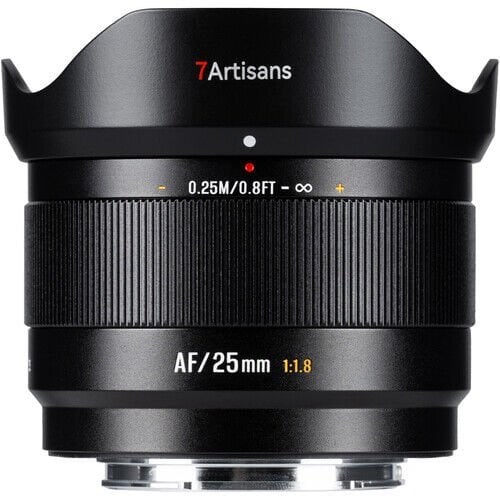 7Artisans AF 25mm F1.8 Fuji (FX Mount) APS-C Lens Siyah