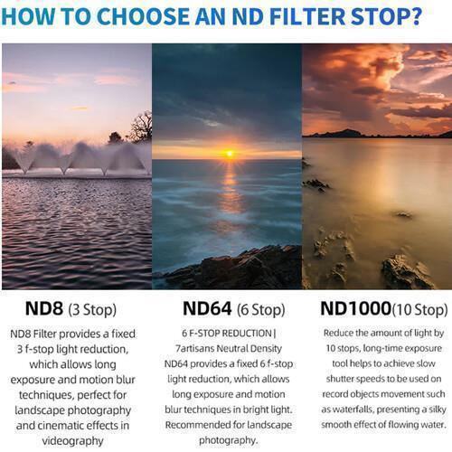 7Artisans Neutral Density Filter (72mm, 10-Stop)