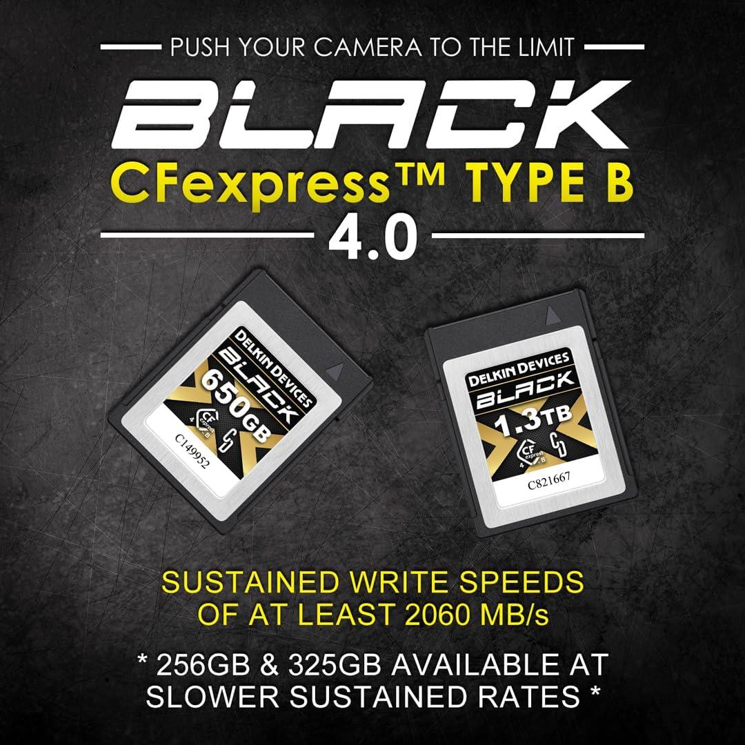 Delkin Devices 256GB BLACK 4.0 CFexpress Type B Memory Card