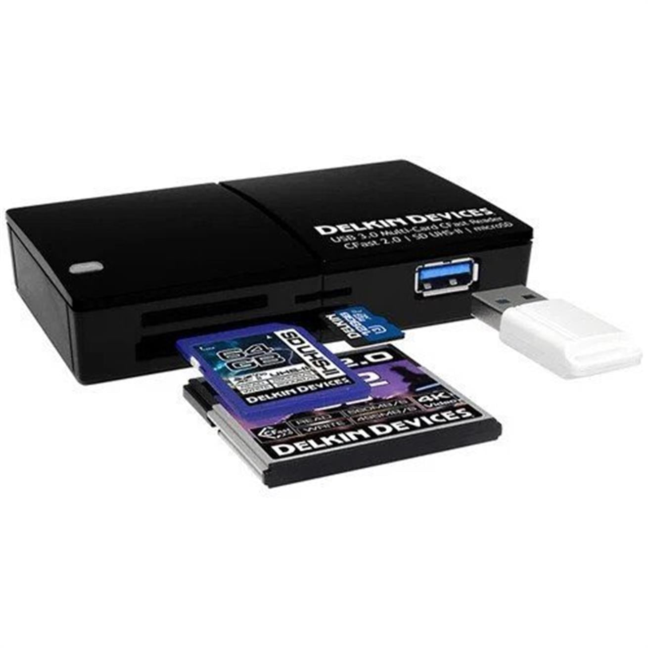 Delkin Devices USB 3.1 Gen 1 Multi-Slot Hafıza Kart Okuyucu