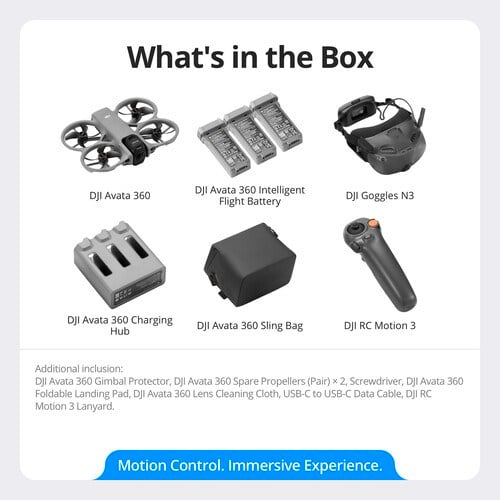 DJI AVATA 360 (MOTION FLY MORE COMBO (GOGGLES N3)