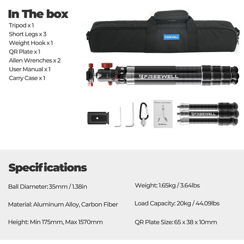 Freewell 5-in-1 Real Multi Tripod