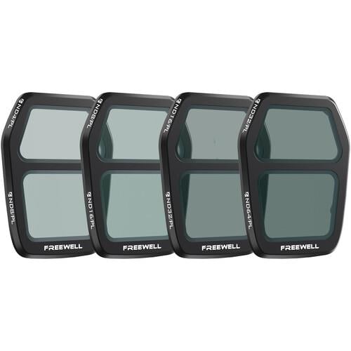 Freewell Bright Day Split ND/PL Filter Set for DJI Air 3S (4-Pack)