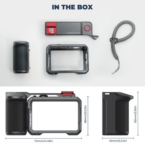 Freewell Creator Pro Cage with Xplorer Grip for DJI Osmo Action 6
