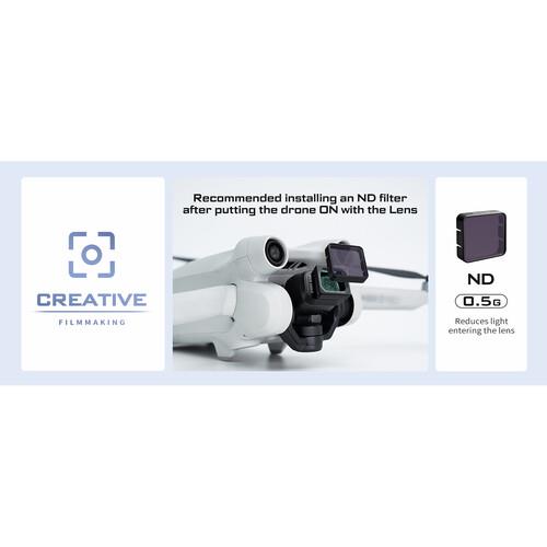 Freewell Wide-Angle/Anamorphic Lens & Filter Set for DJI Mini 4 Pro