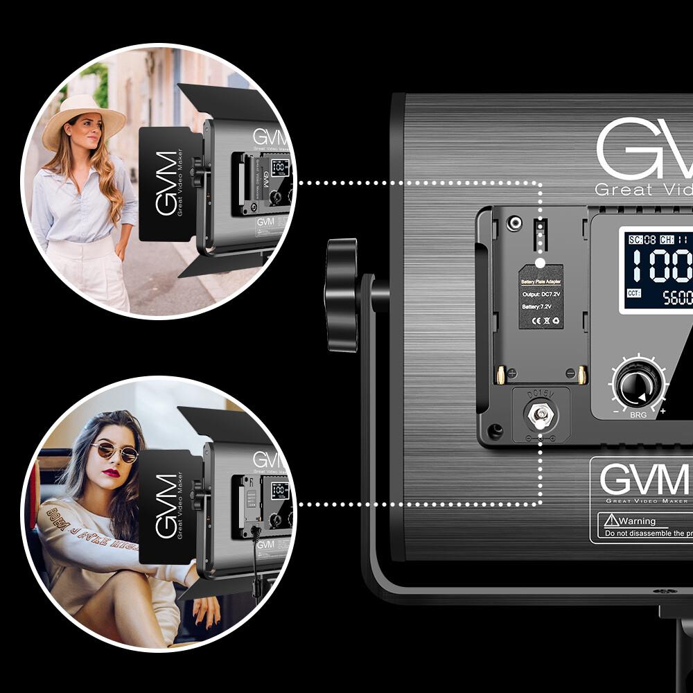 GVM 880RS RGB LED Video Light Studio 2-Video-Light-Kit