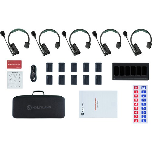 Hollyland Solidcom SE-5S Kablosuz Intercom Sistemi Global Version 2.4 Ghz (5 Kullanıcı)